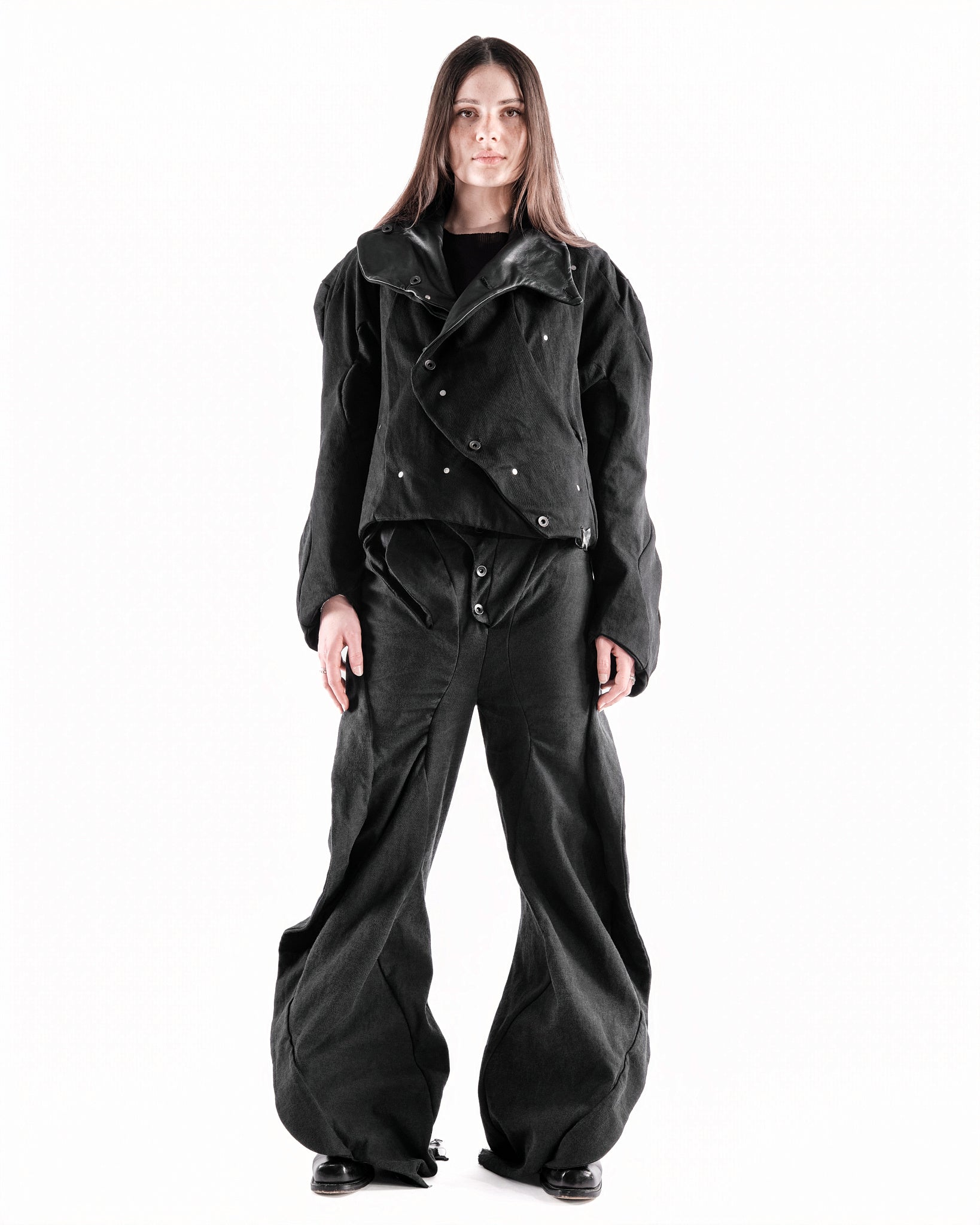 BLACK LEATHER CERITH JACKET WOMENS