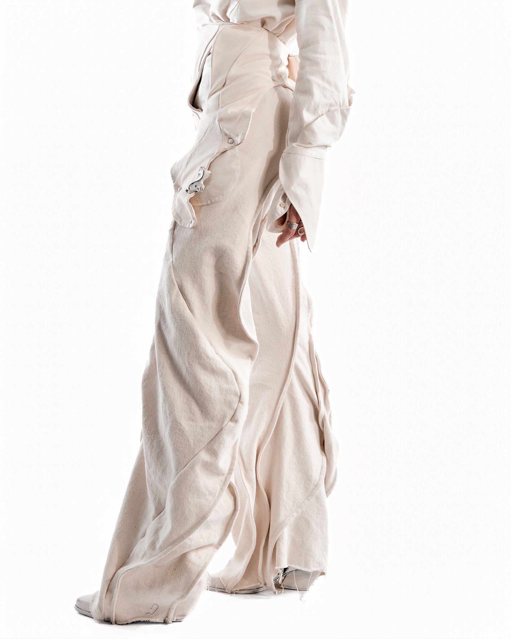 UNDYED LEATHER CERITH JEANS WOMENS