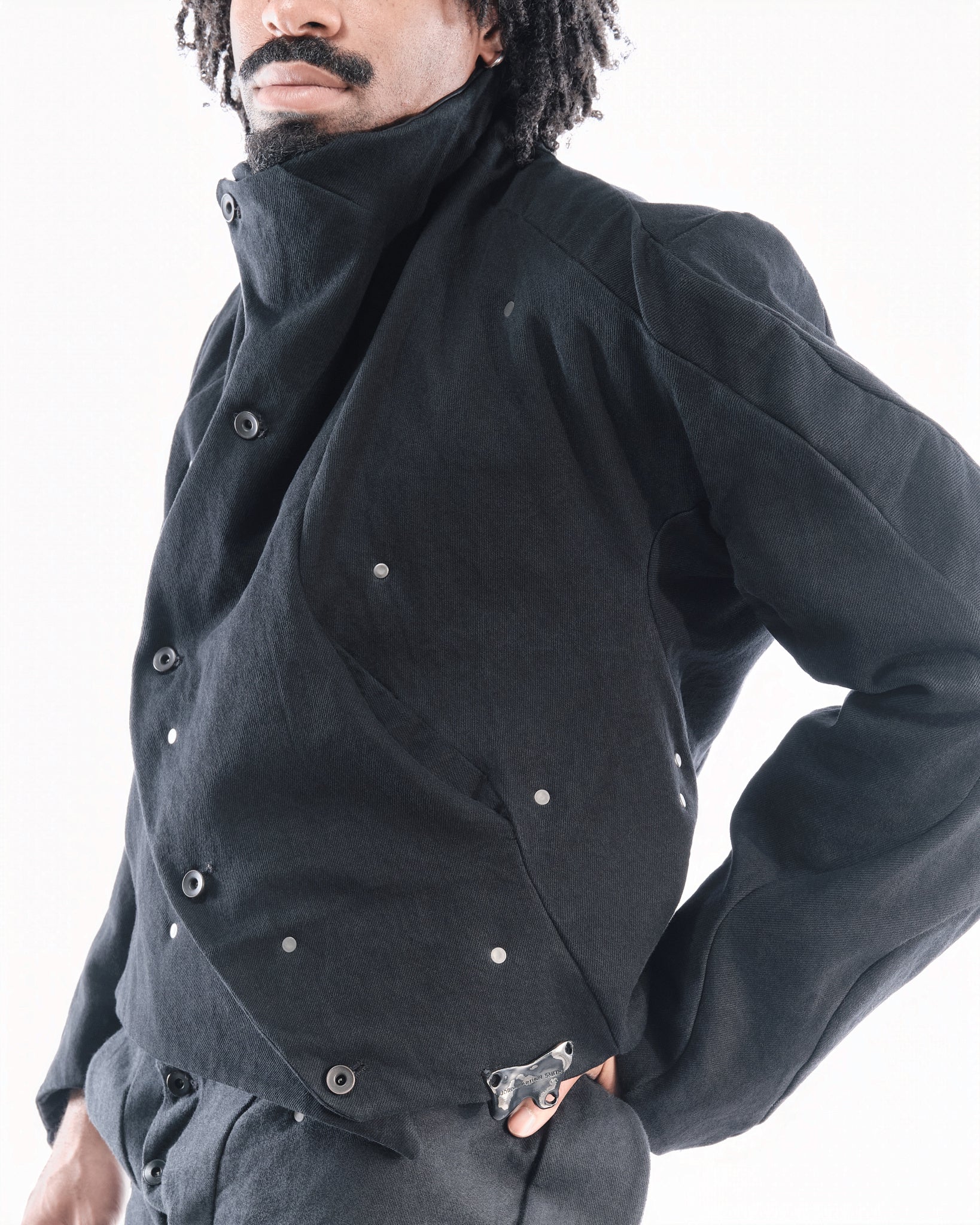 BLACK LEATHER CERITH SET MENS