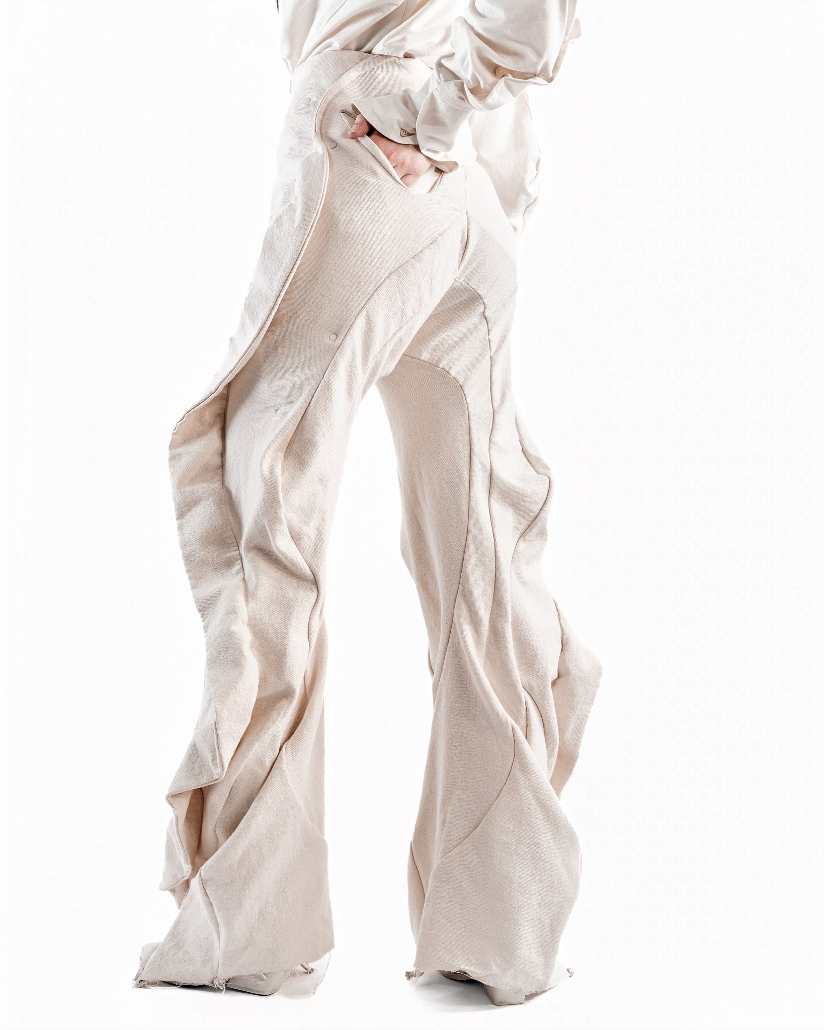 UNDYED LEATHER CERITH JEANS WOMENS