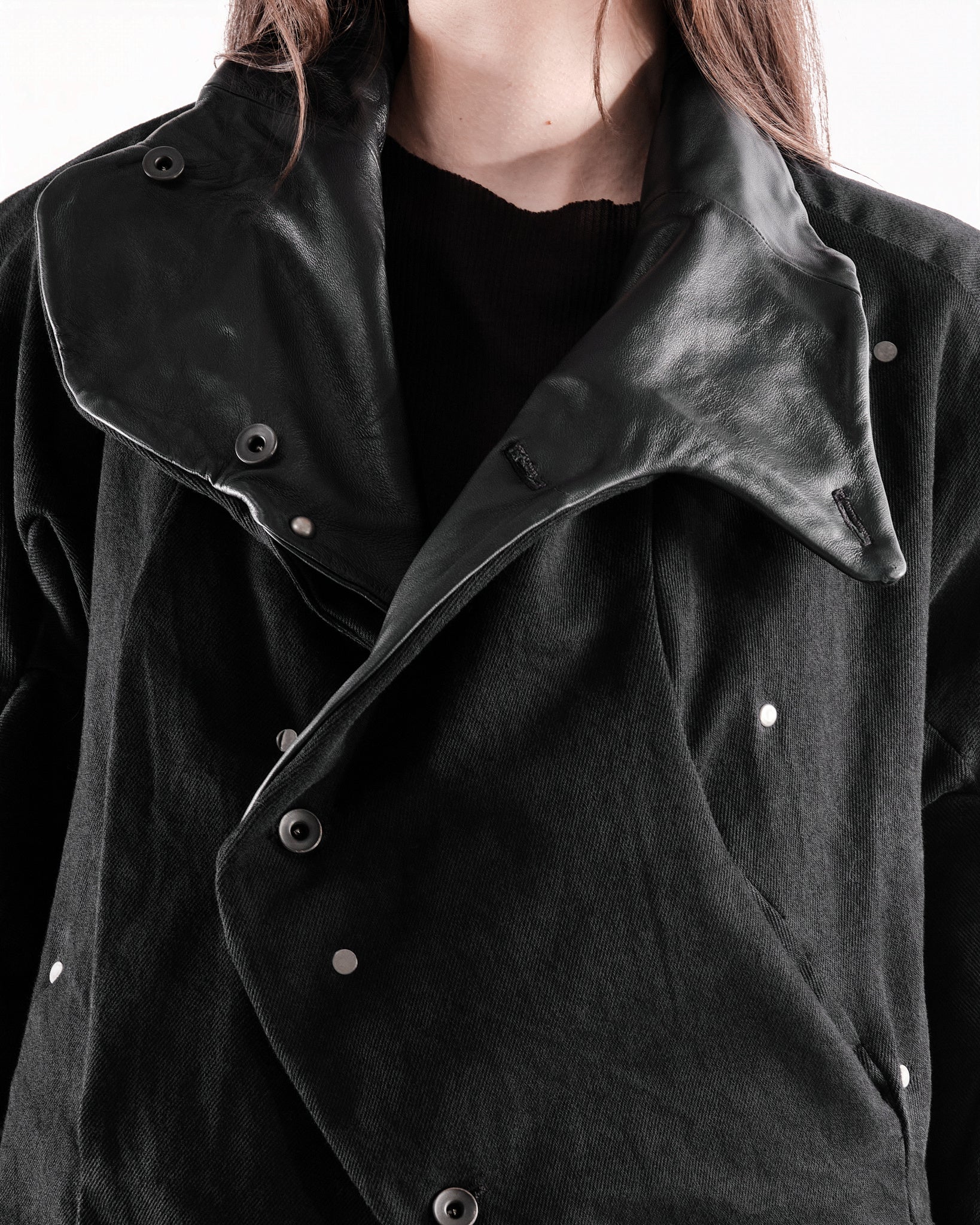 BLACK LEATHER CERITH JACKET WOMENS
