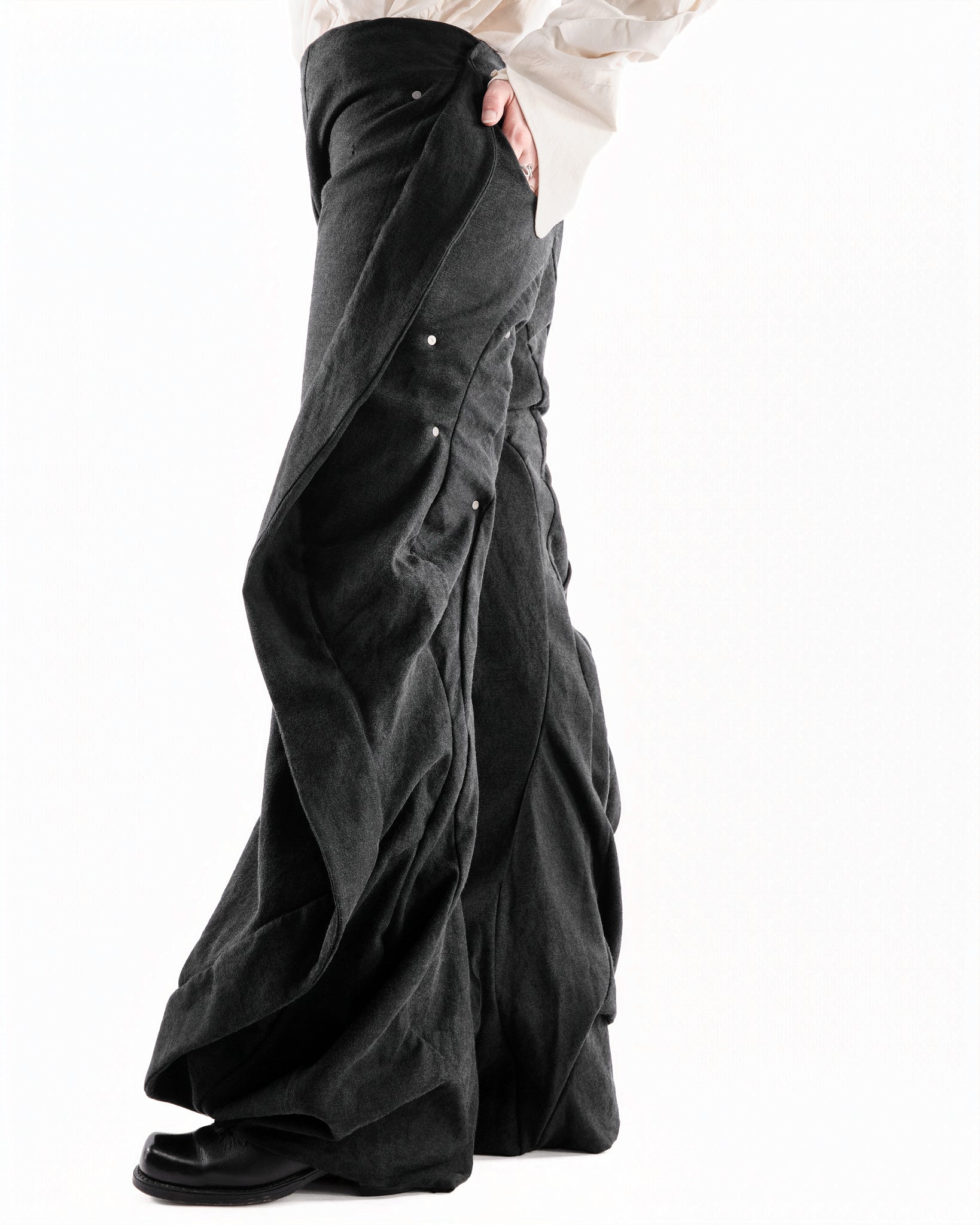 BLACK LEATHER CERITH SET WOMENS