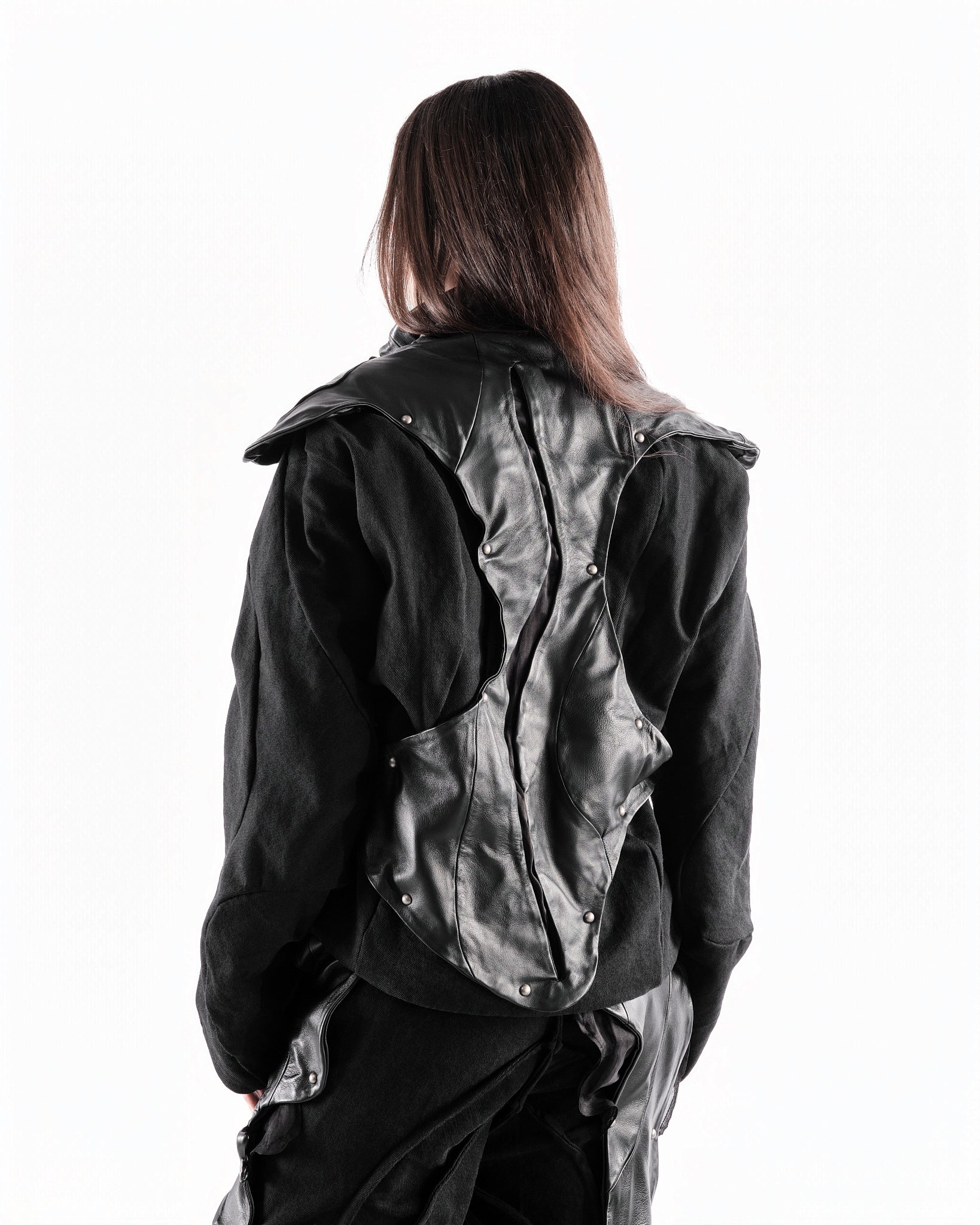 BLACK LEATHER CERITH JACKET WOMENS