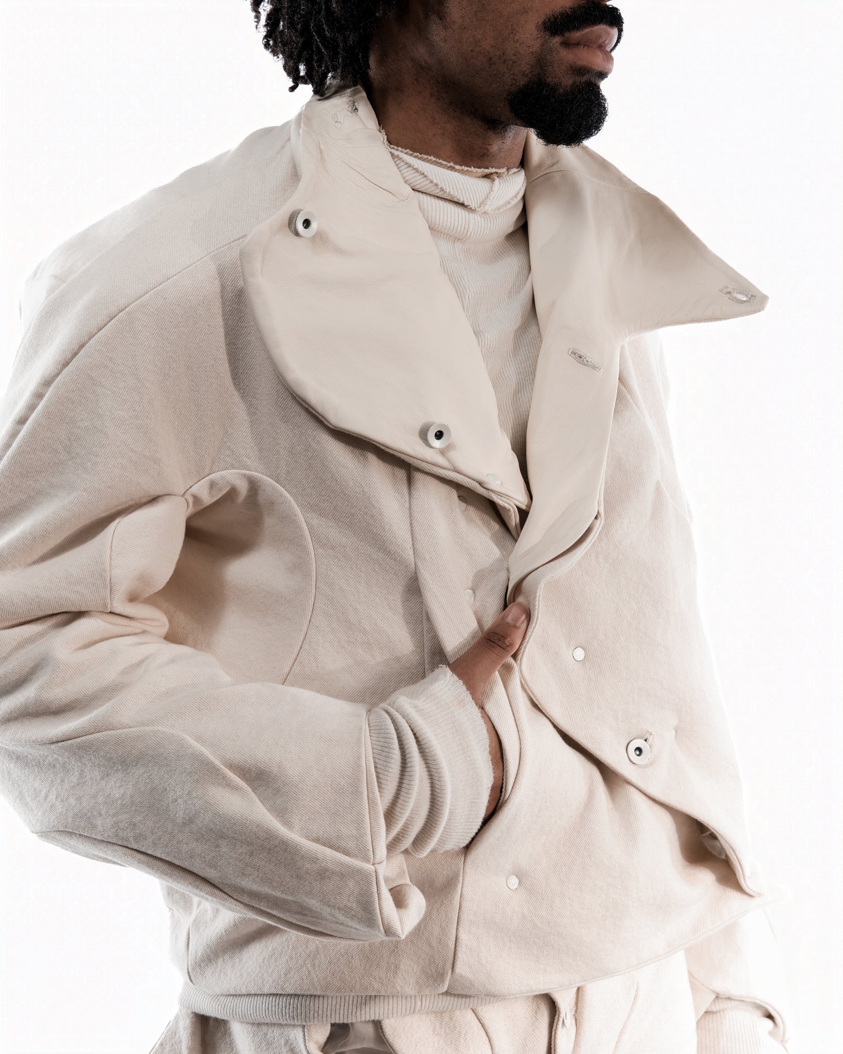 UNDYED LEATHER CERITH JACKET MENS