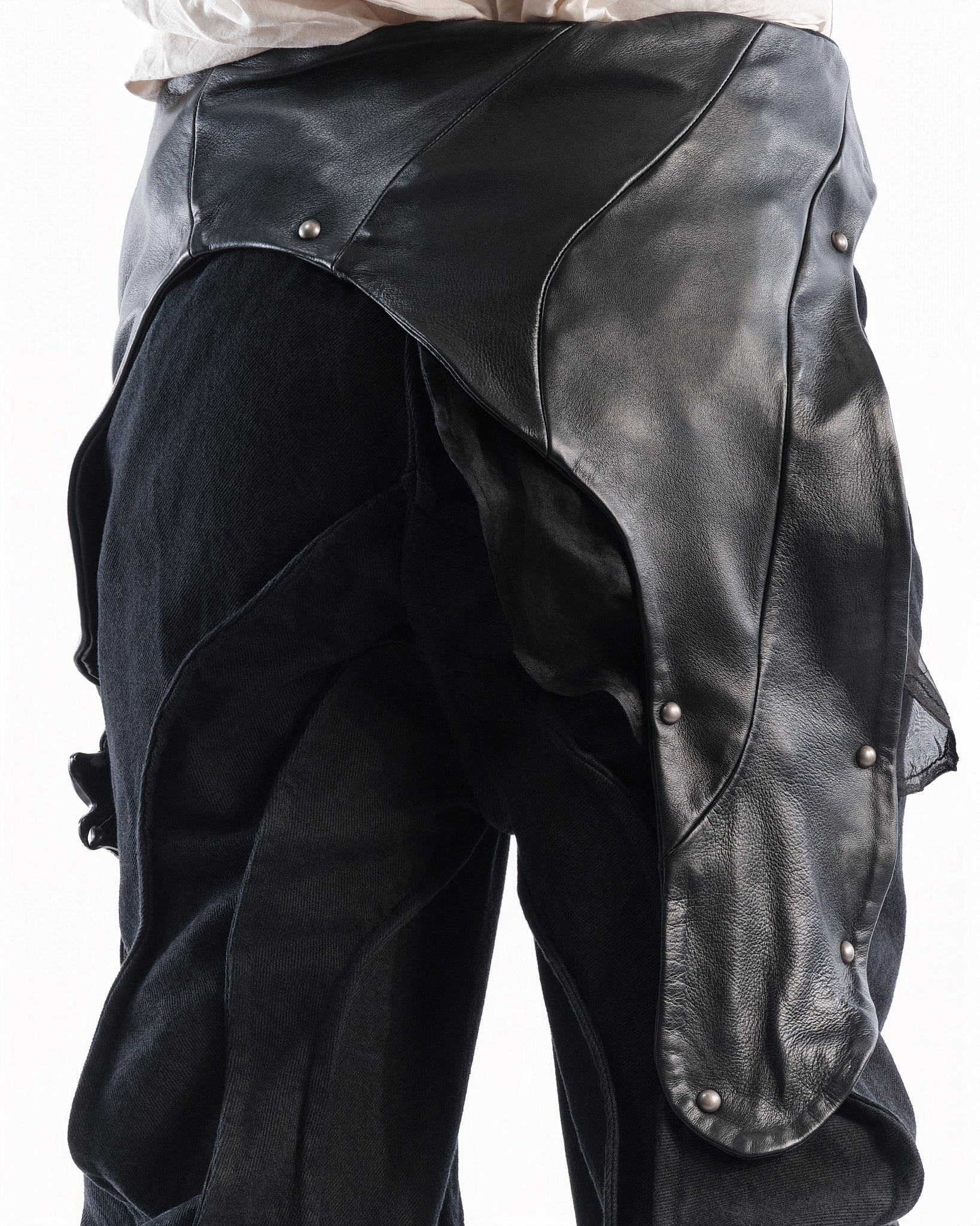 BLACK LEATHER CERITH SET MENS