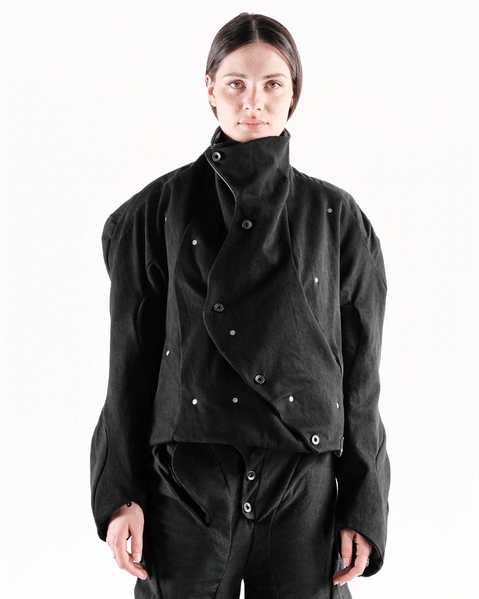 BLACK LEATHER CERITH JACKET WOMENS