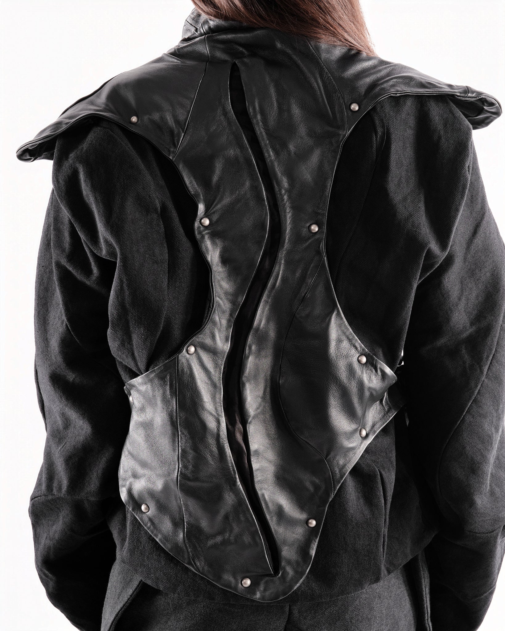 BLACK LEATHER CERITH JACKET WOMENS