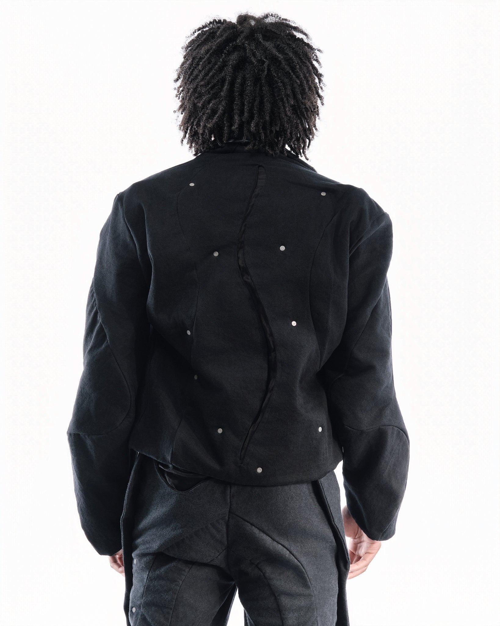 BLACK LEATHER CERITH JACKET MENS