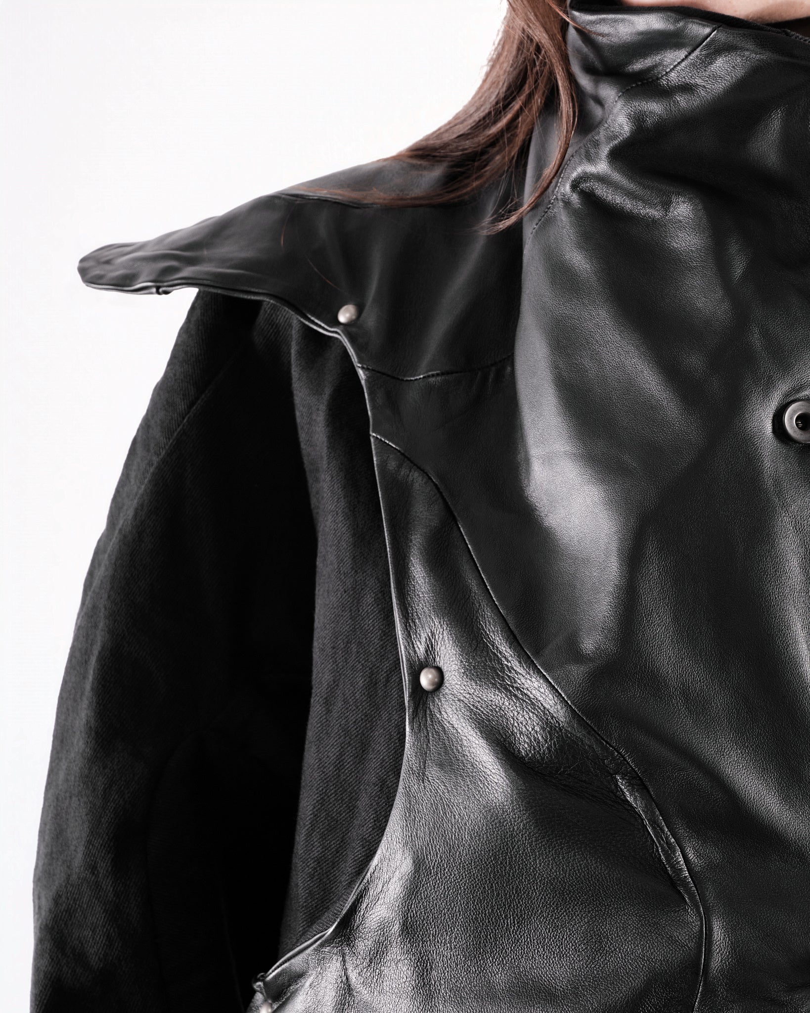 BLACK LEATHER CERITH JACKET WOMENS