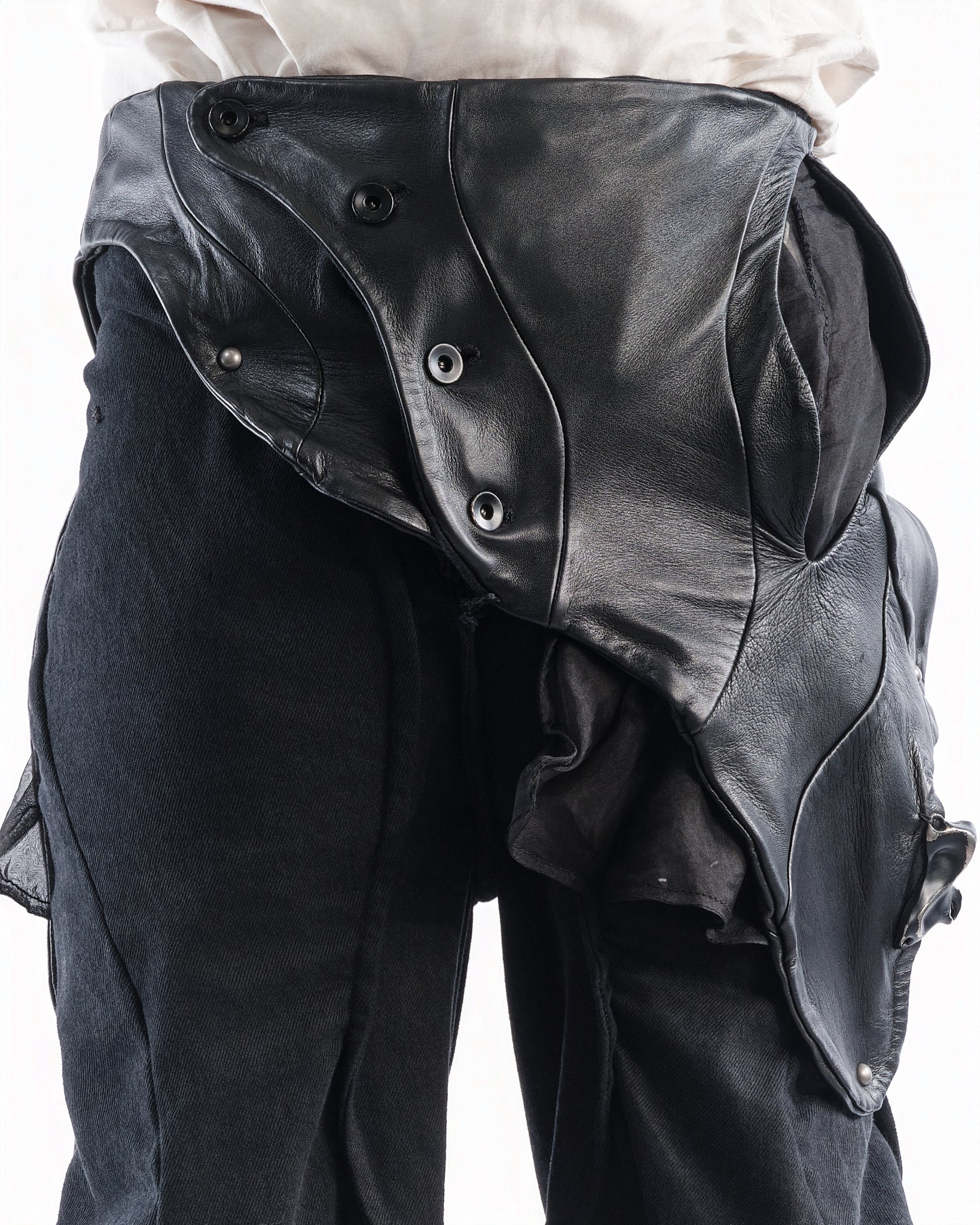 BLACK LEATHER CERITH SET MENS