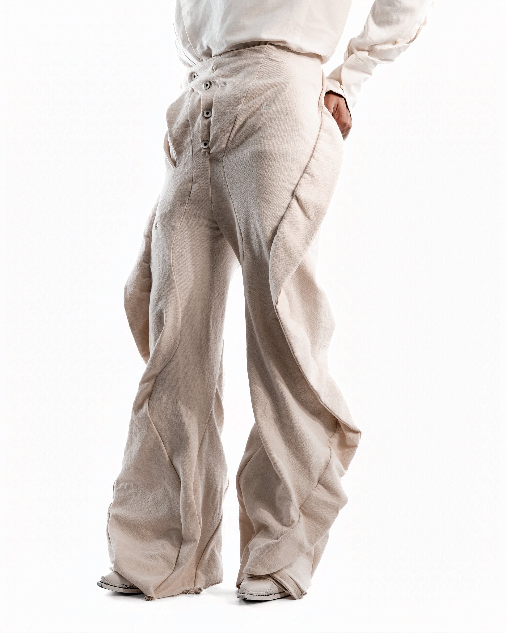 UNDYED LEATHER CERITH JEANS MENS