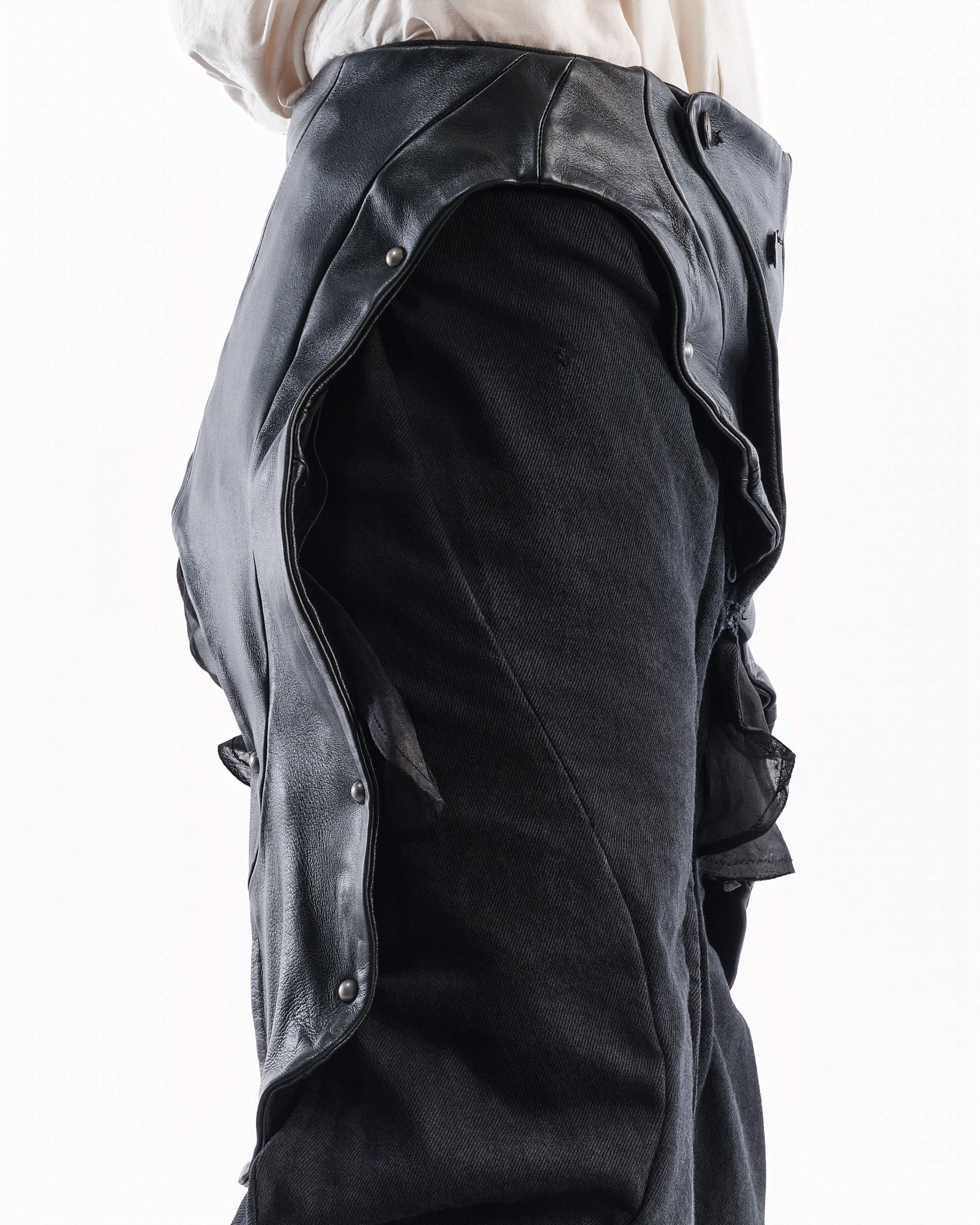 BLACK LEATHER CERITH SET MENS