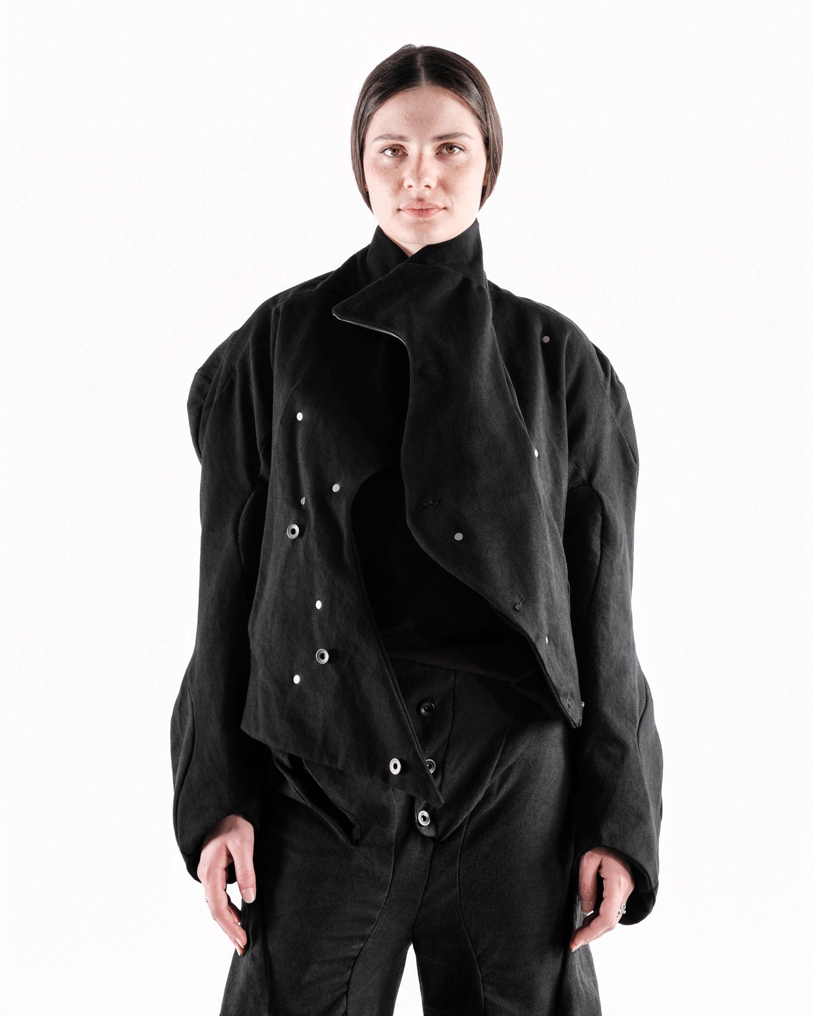 BLACK LEATHER CERITH JACKET WOMENS