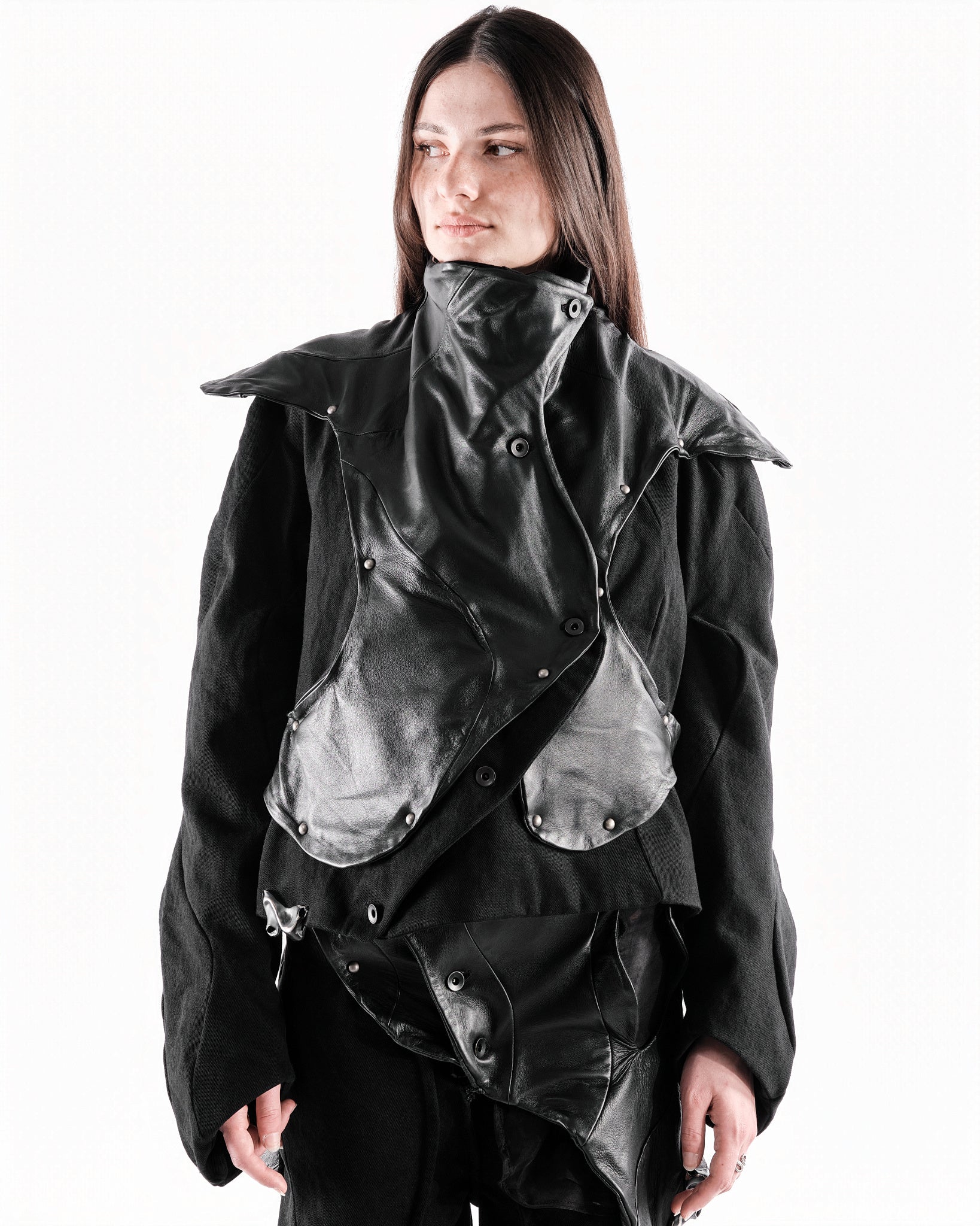 BLACK LEATHER CERITH JACKET WOMENS
