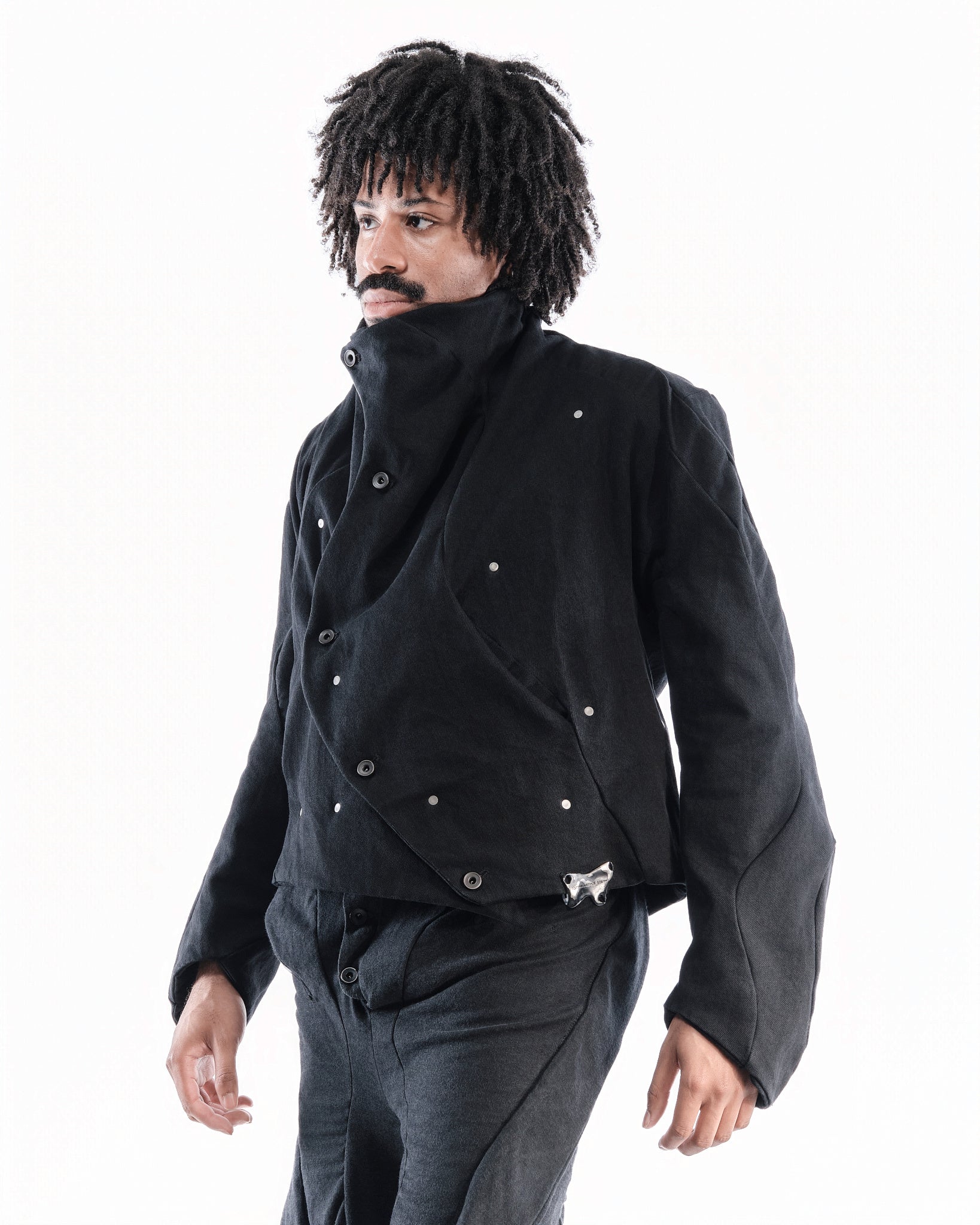 BLACK LEATHER CERITH JACKET MENS