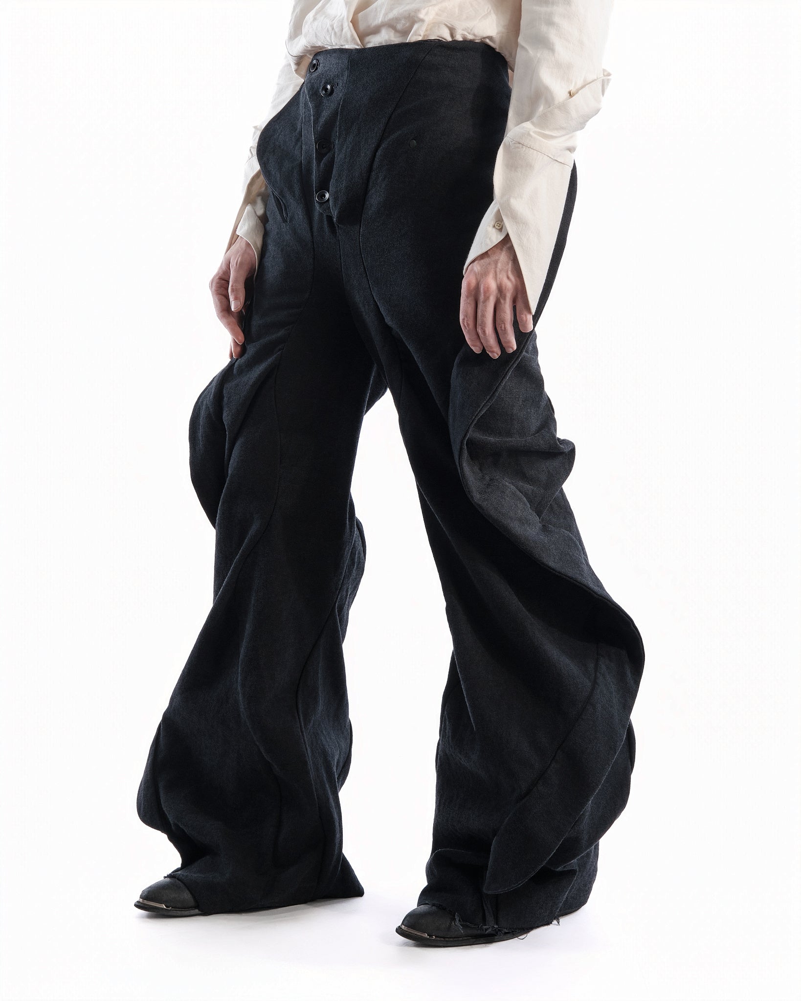 BLACK LEATHER CERITH SET MENS