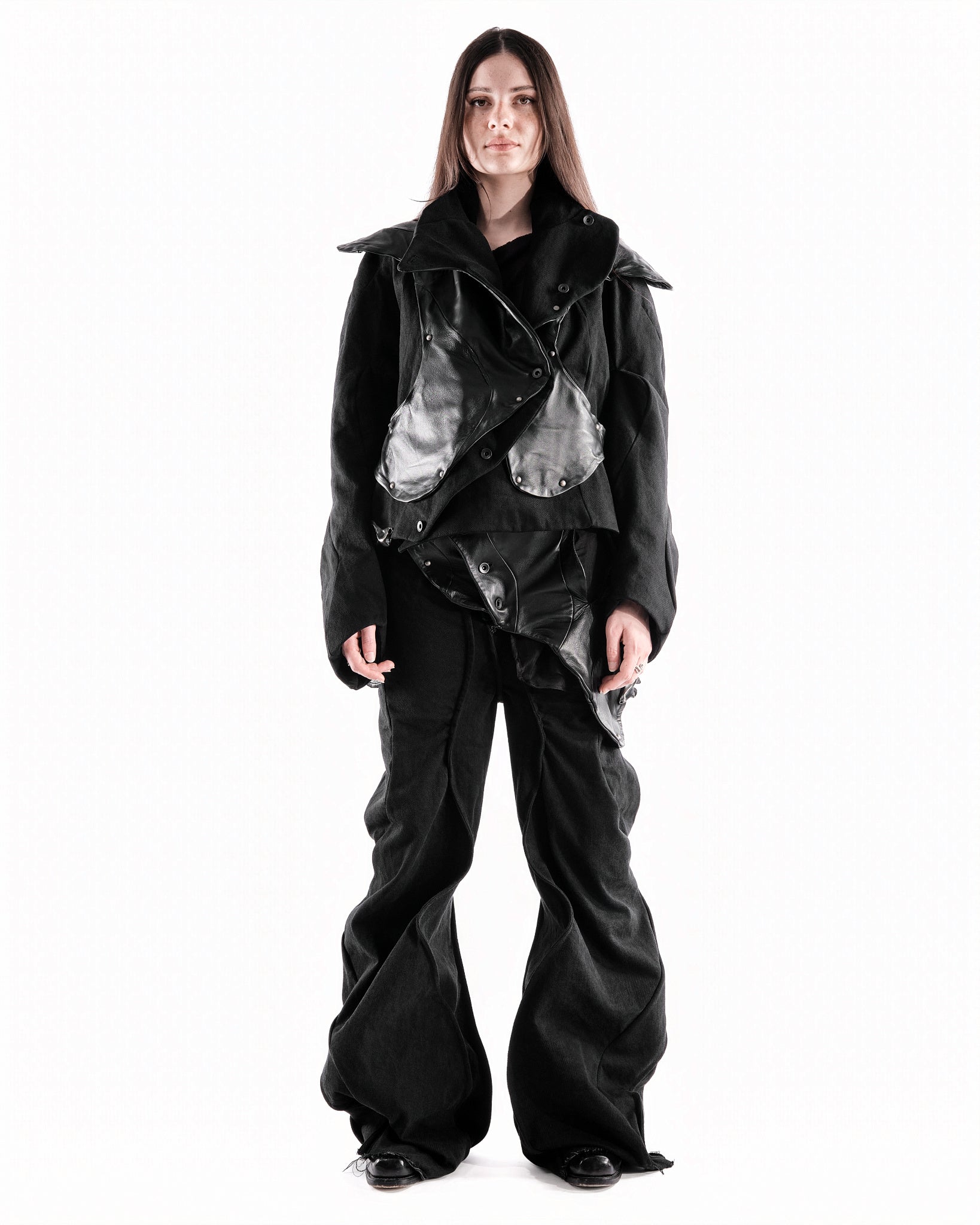 BLACK LEATHER CERITH JACKET WOMENS