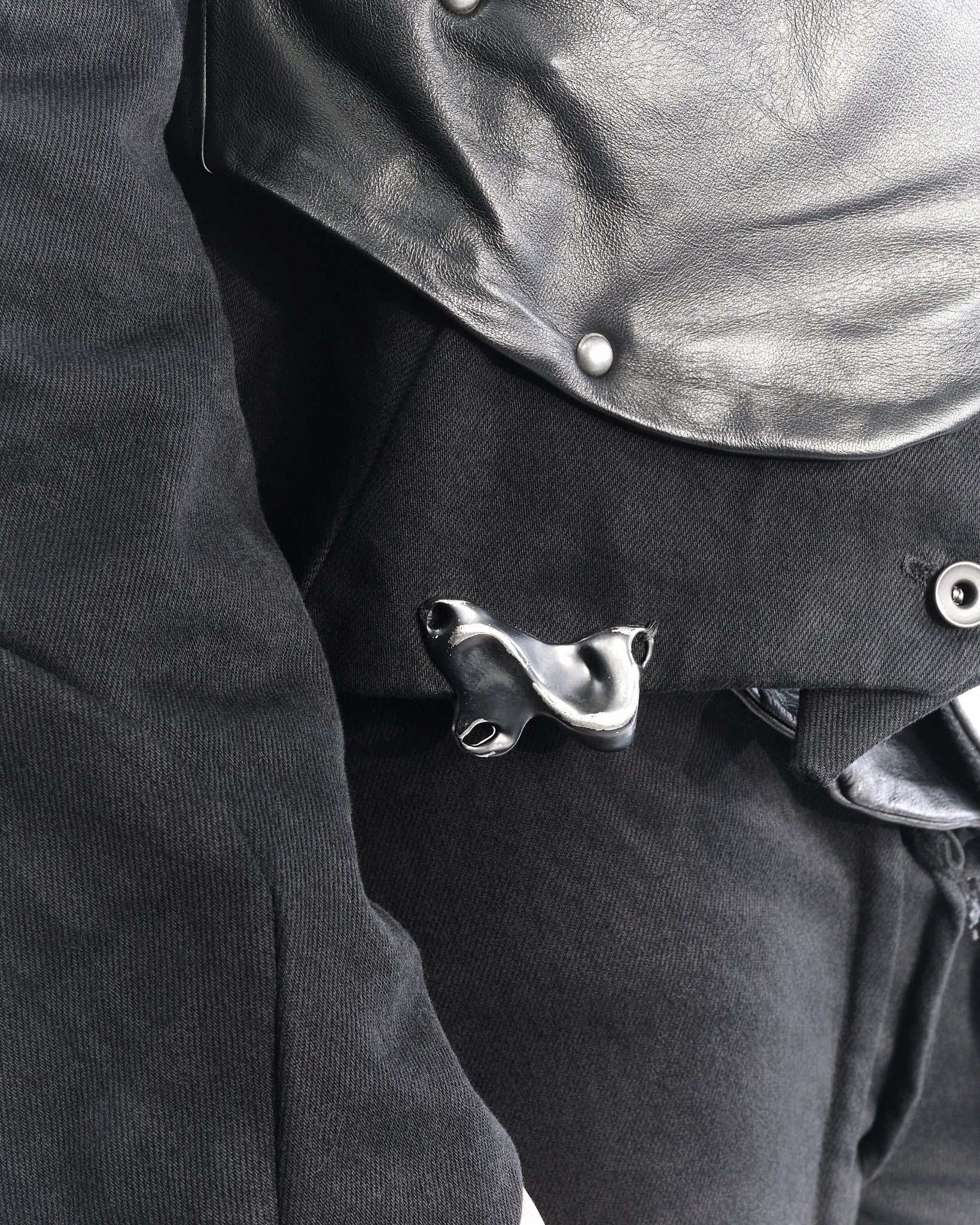 BLACK LEATHER CERITH JACKET MENS