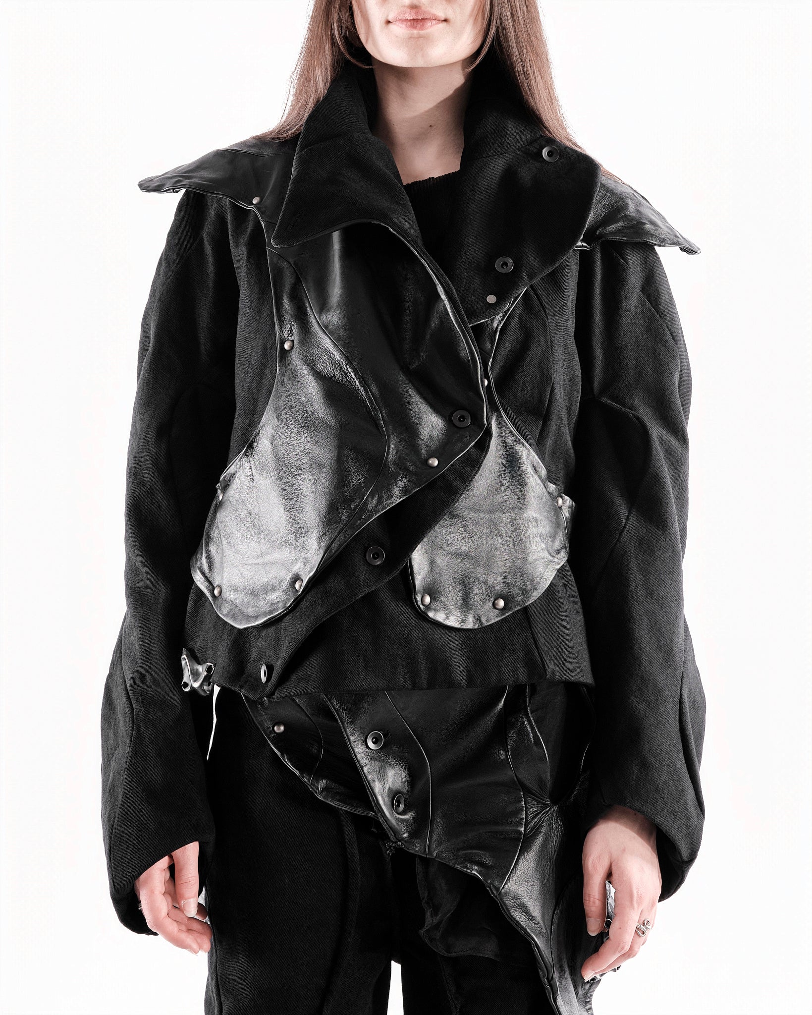 BLACK LEATHER CERITH JACKET WOMENS