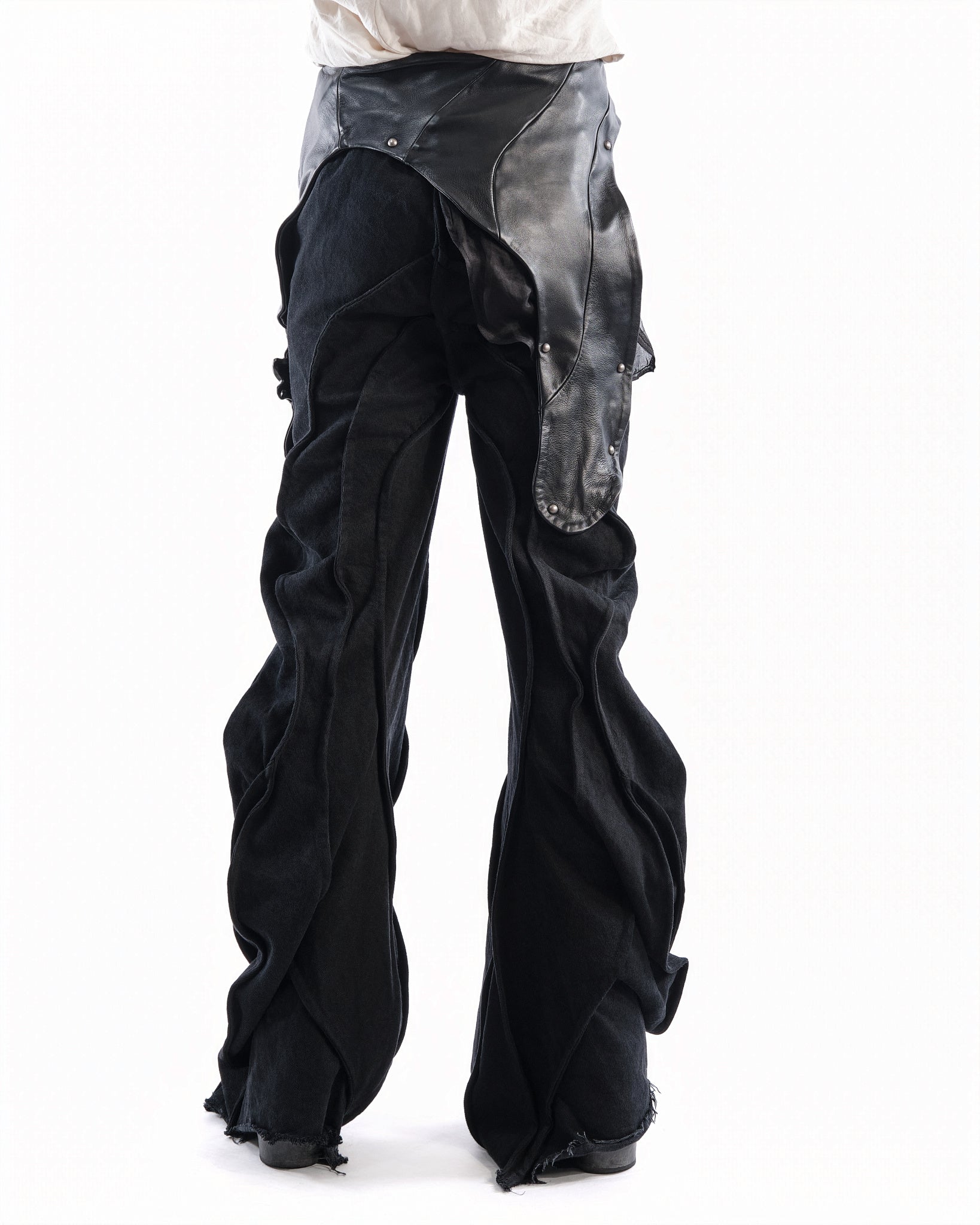 BLACK LEATHER CERITH SET MENS