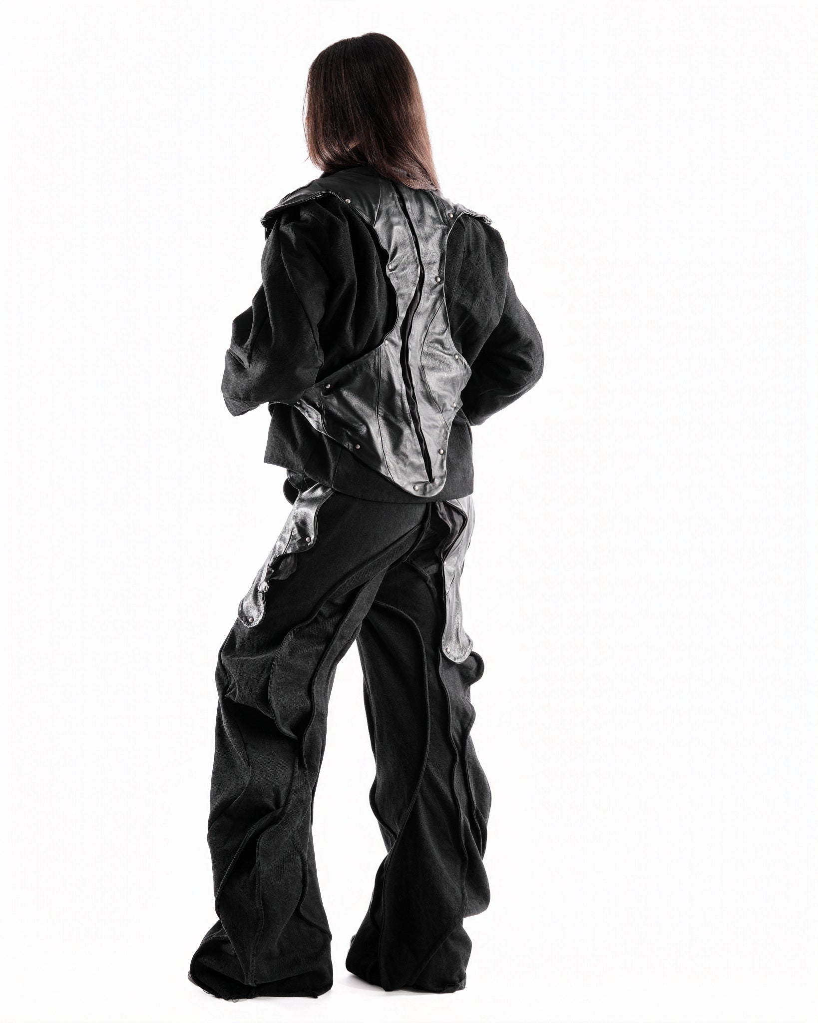 BLACK LEATHER CERITH JACKET WOMENS