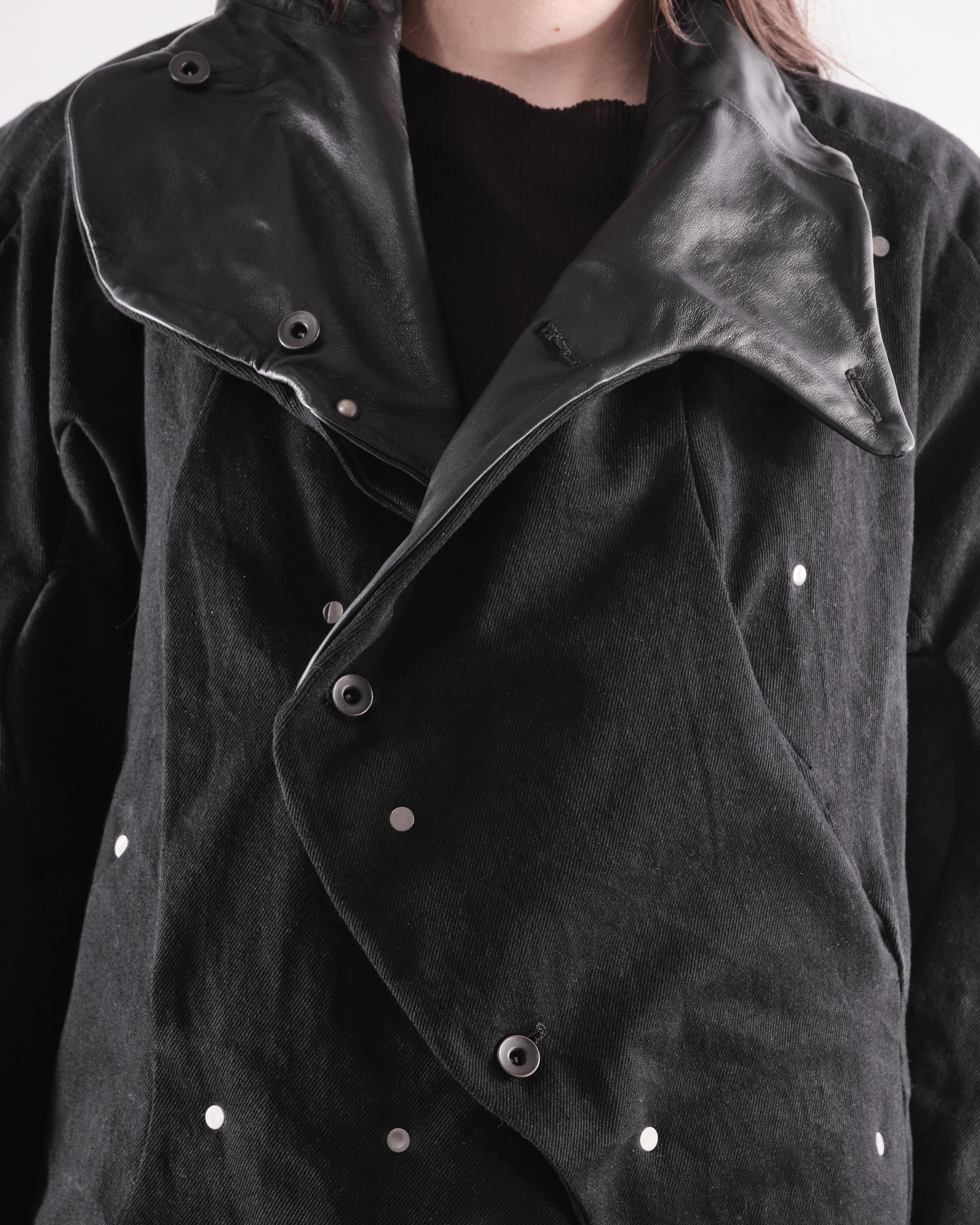 BLACK LEATHER CERITH JACKET WOMENS