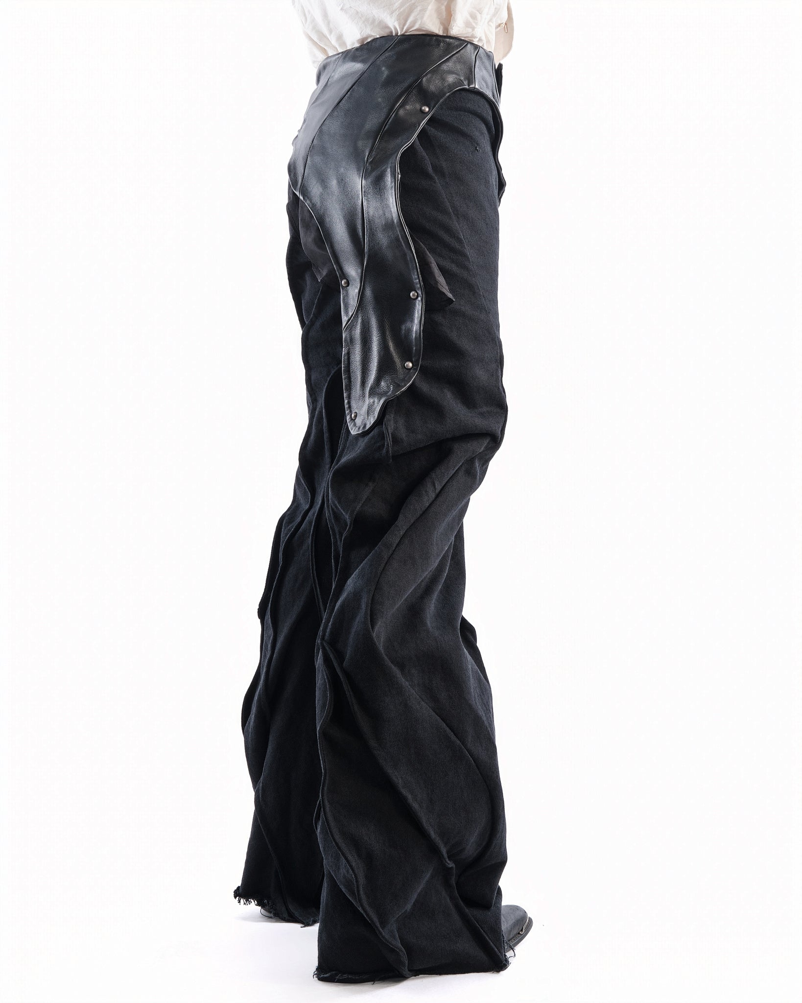 BLACK LEATHER CERITH SET MENS