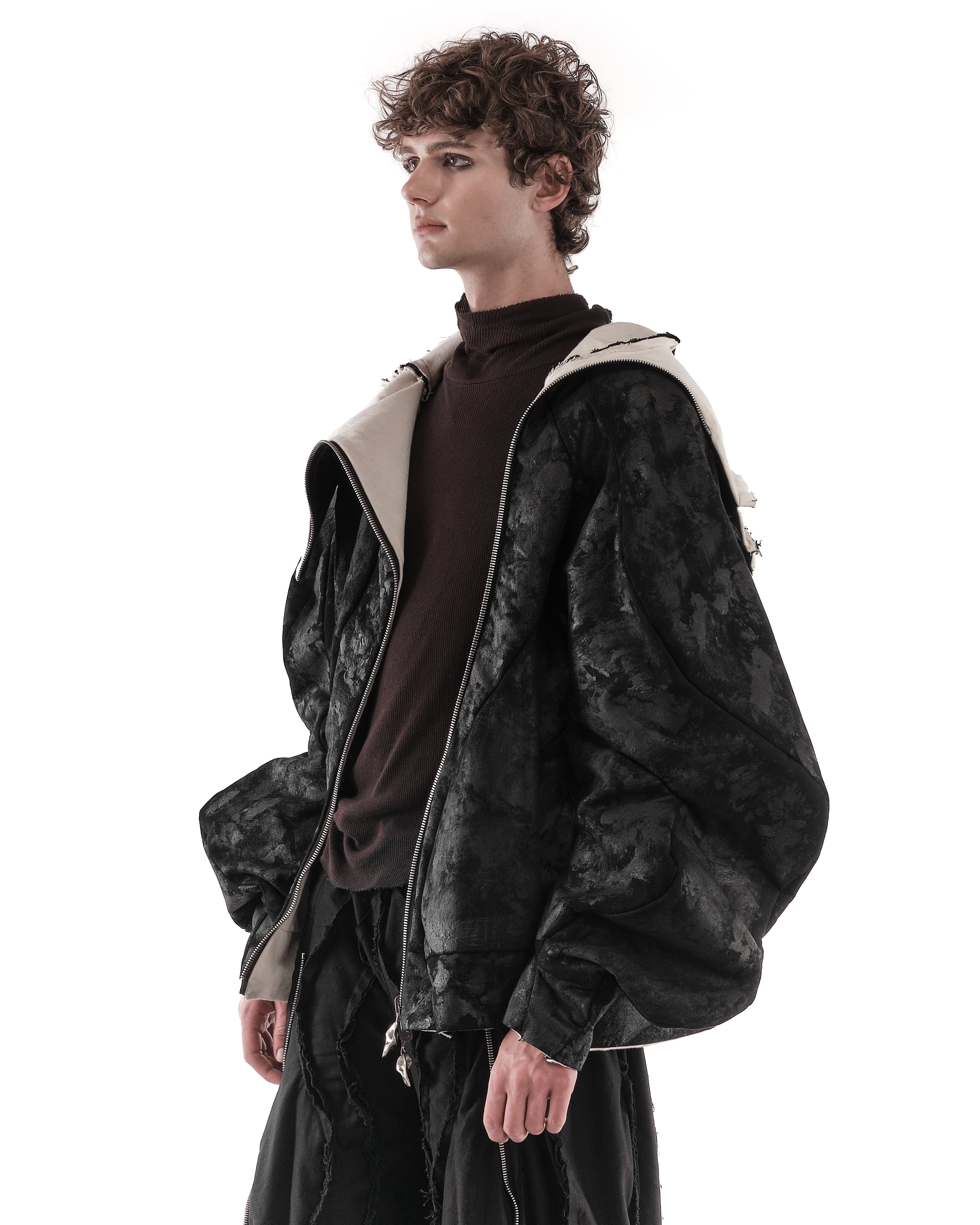 Ameri　REVERSIBLE HALF SLEEVE JACKET Ameri REVERSIBLE HALF SLEEVE JACKET Ameri REVERSIBLE HALF