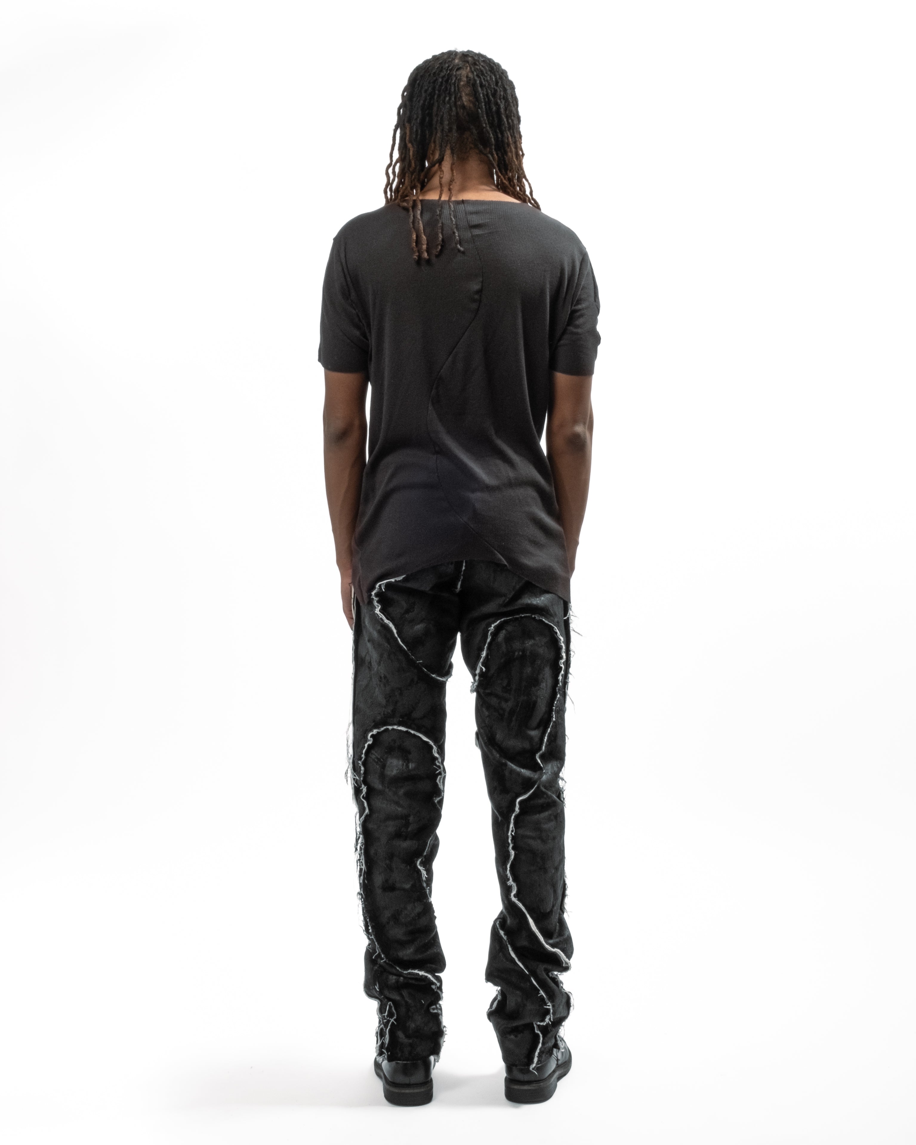 BLACK SINGLE LAYER T-SHIRT