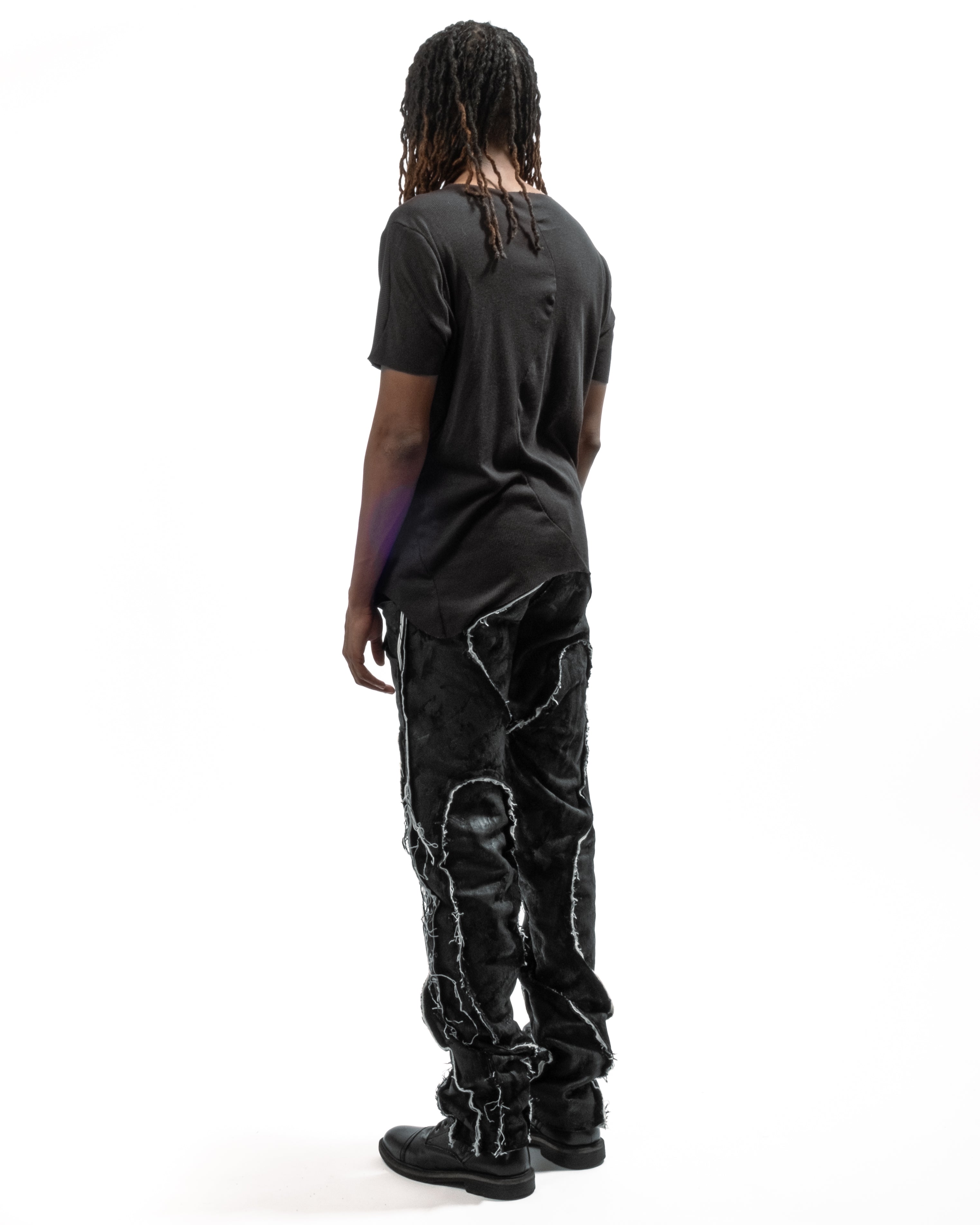 BLACK SINGLE LAYER T-SHIRT