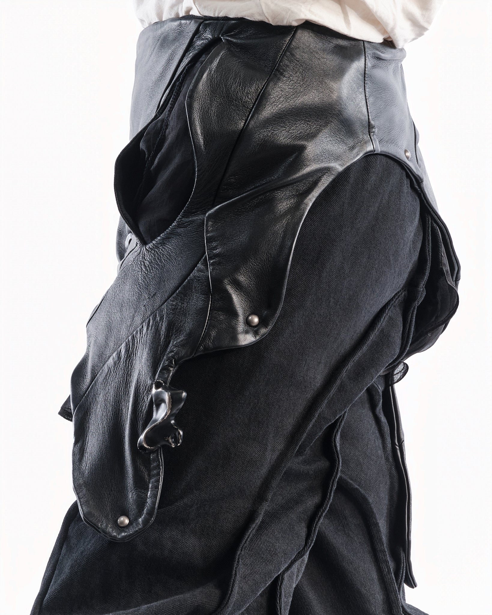 BLACK LEATHER CERITH SET MENS