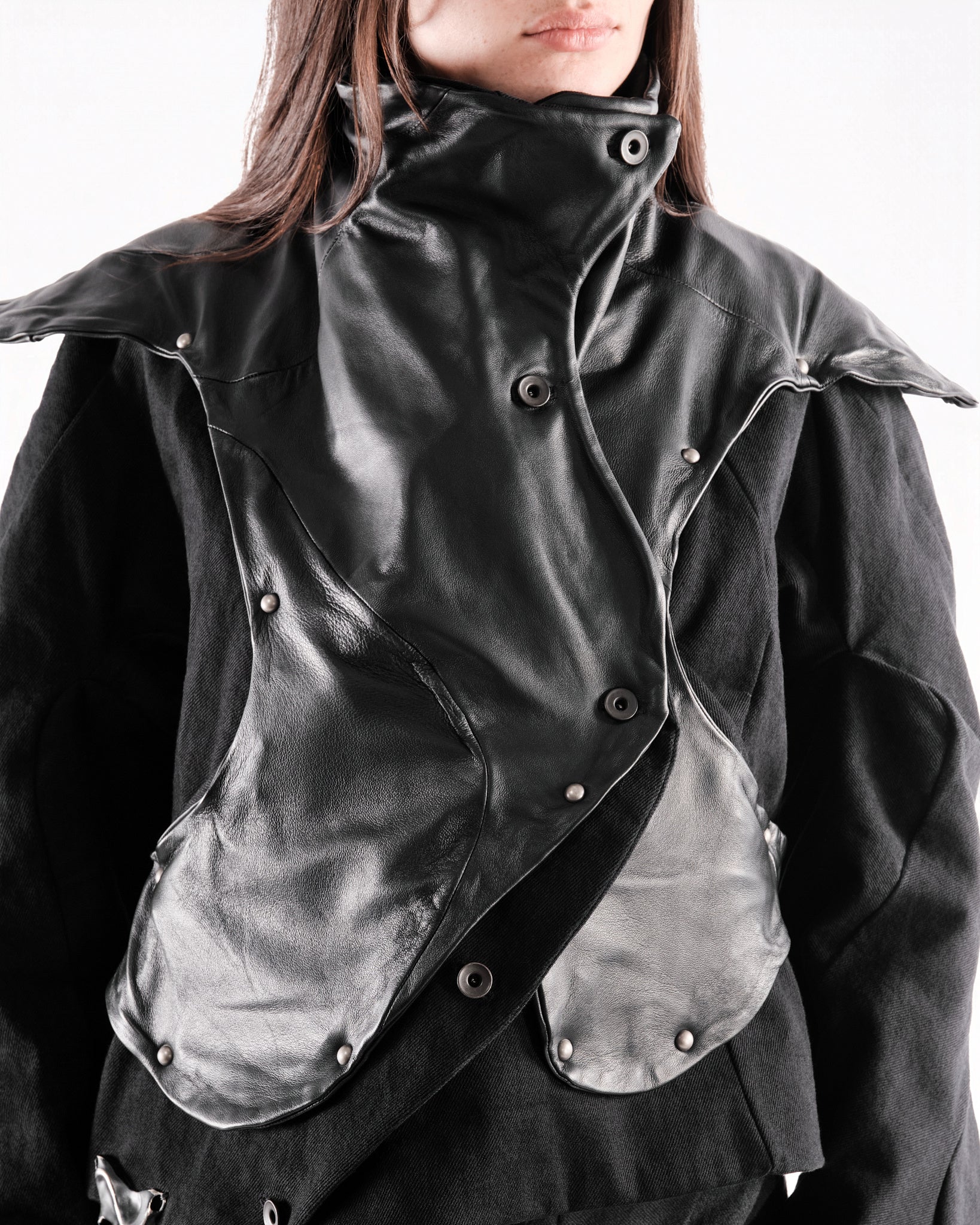 BLACK LEATHER CERITH JACKET WOMENS