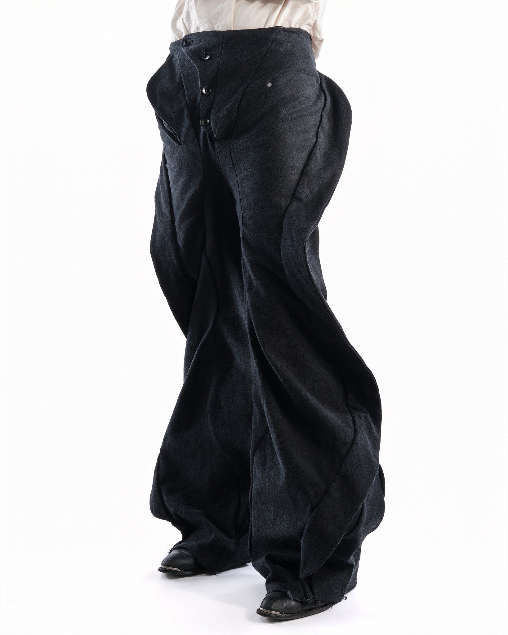 BLACK LEATHER CERITH SET MENS