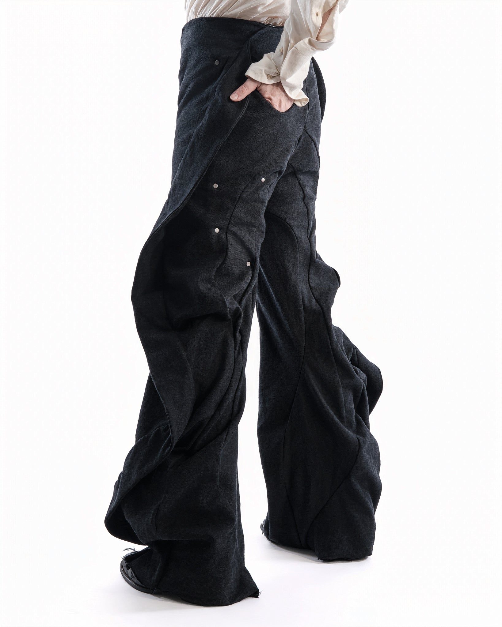 BLACK LEATHER CERITH SET MENS