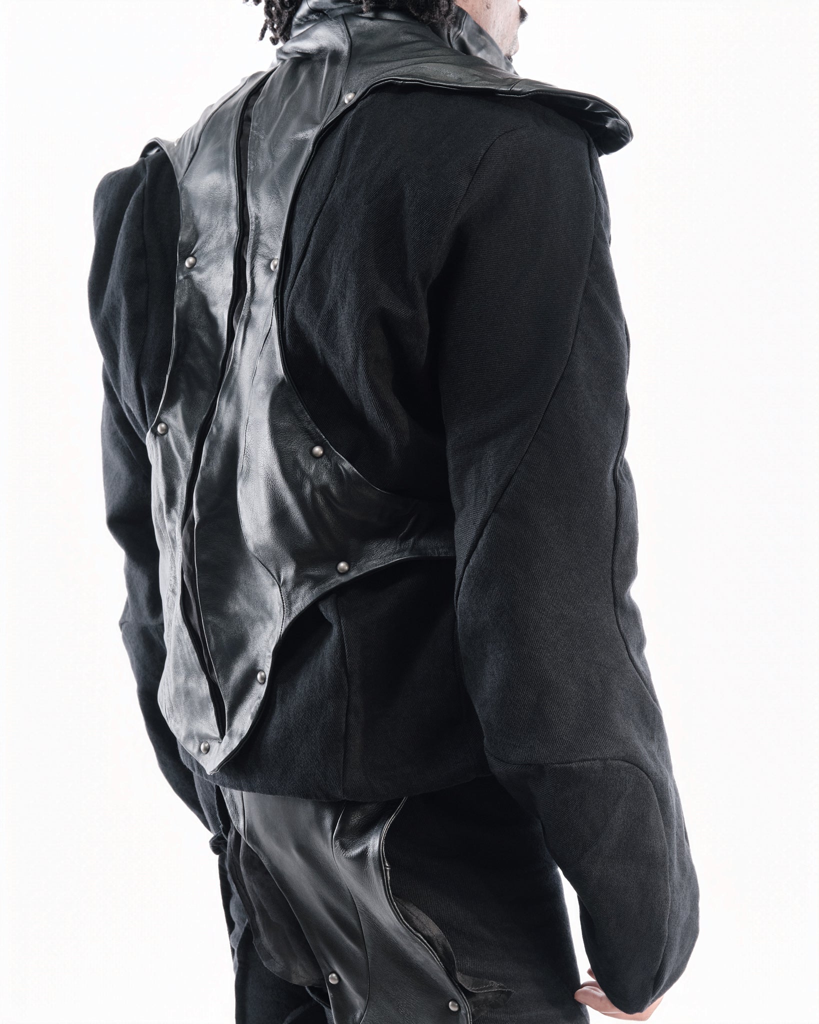 BLACK LEATHER CERITH SET MENS