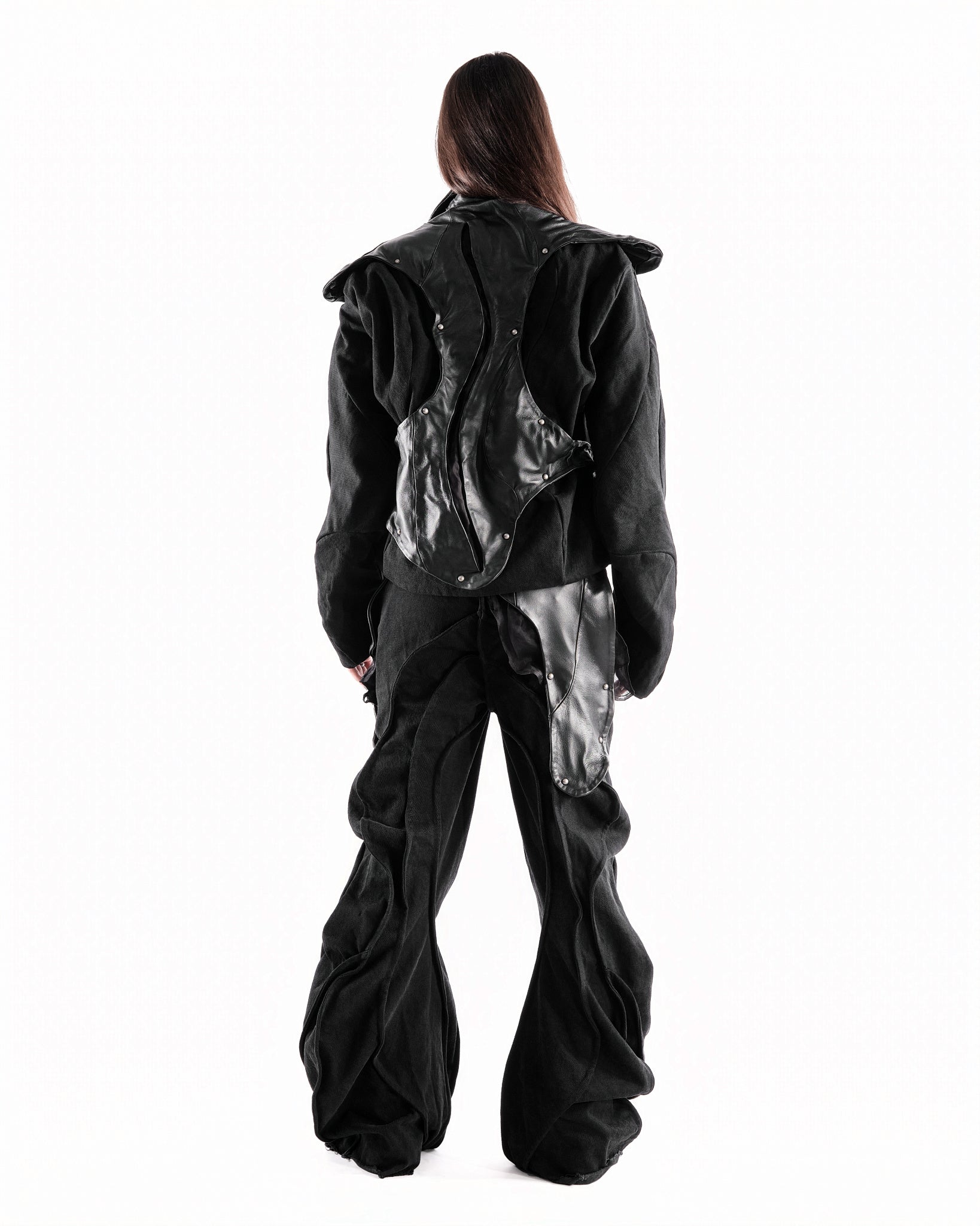 BLACK LEATHER CERITH JACKET WOMENS