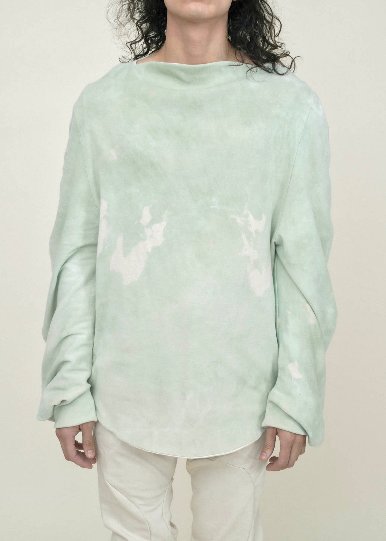 SAMPLE COPPER OXIDE DIP DYED REVERSIBLE CIRCLE SWEATER