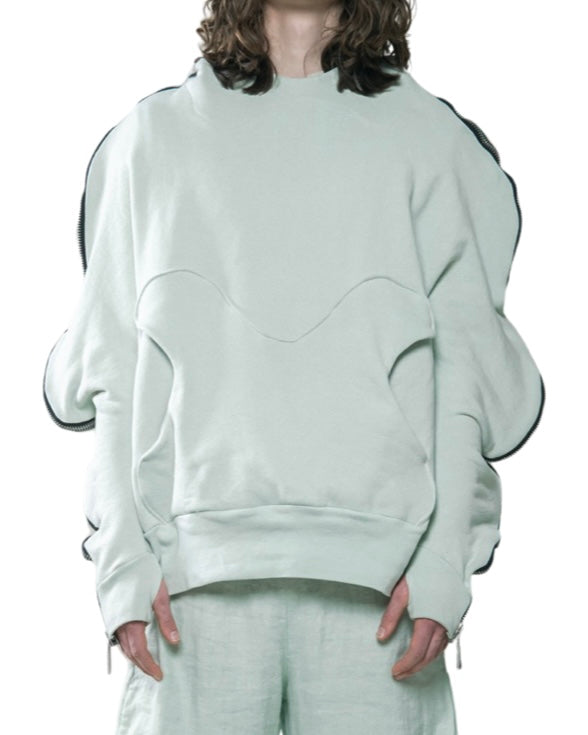 SAMPLE COPPER OXIDE  ELONGATED METAMORPHIC BUBBLE HOODIE