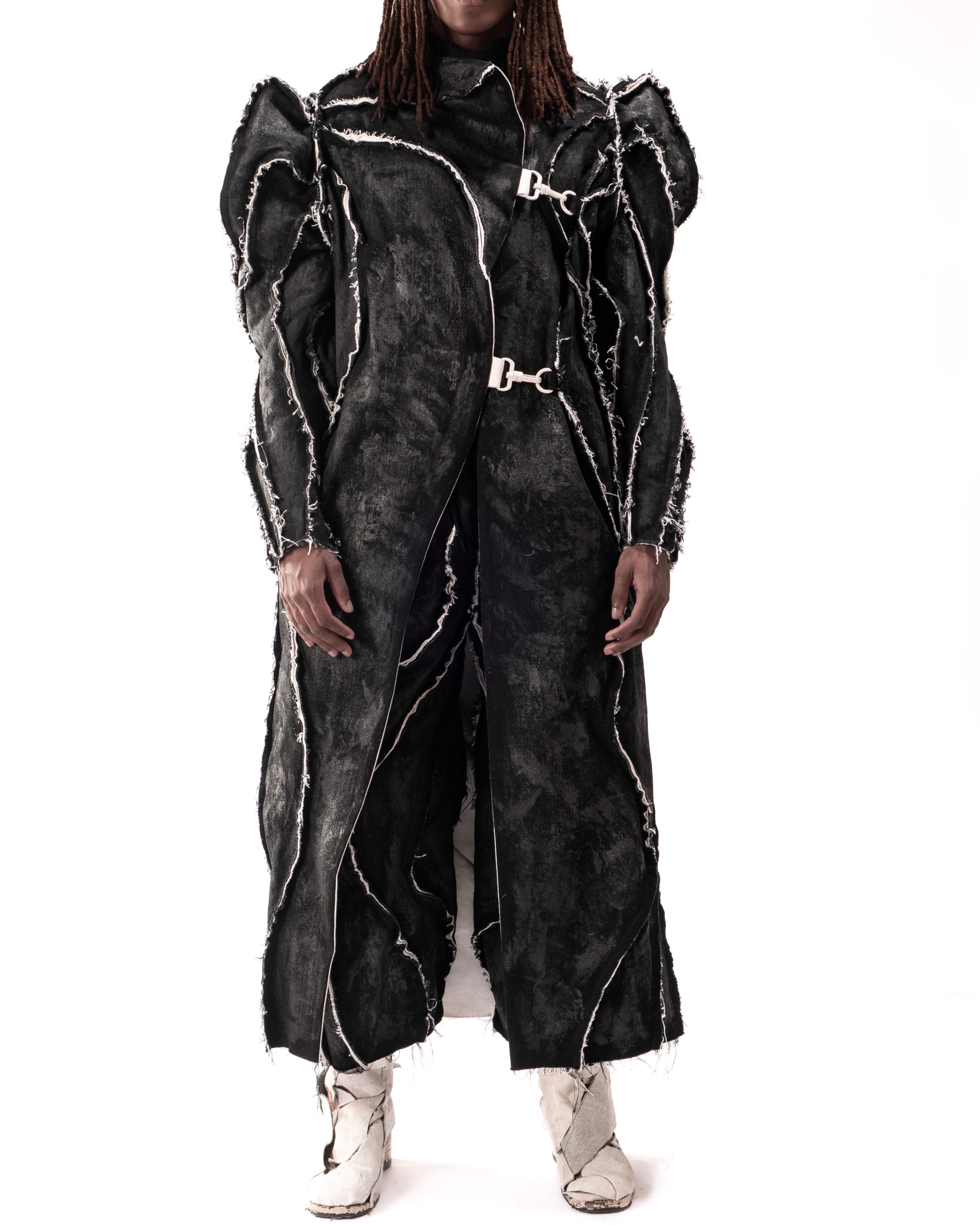 WAXED REVERSIBLE POST HUMAN COAT