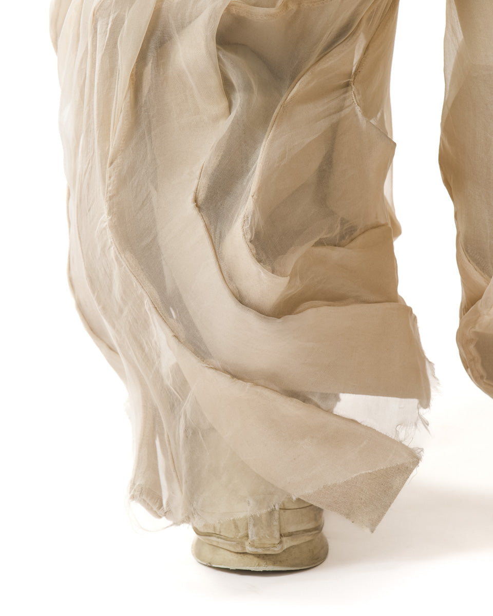 UNDYED REVERSIBLE SHEER POST HUMAN PANTS