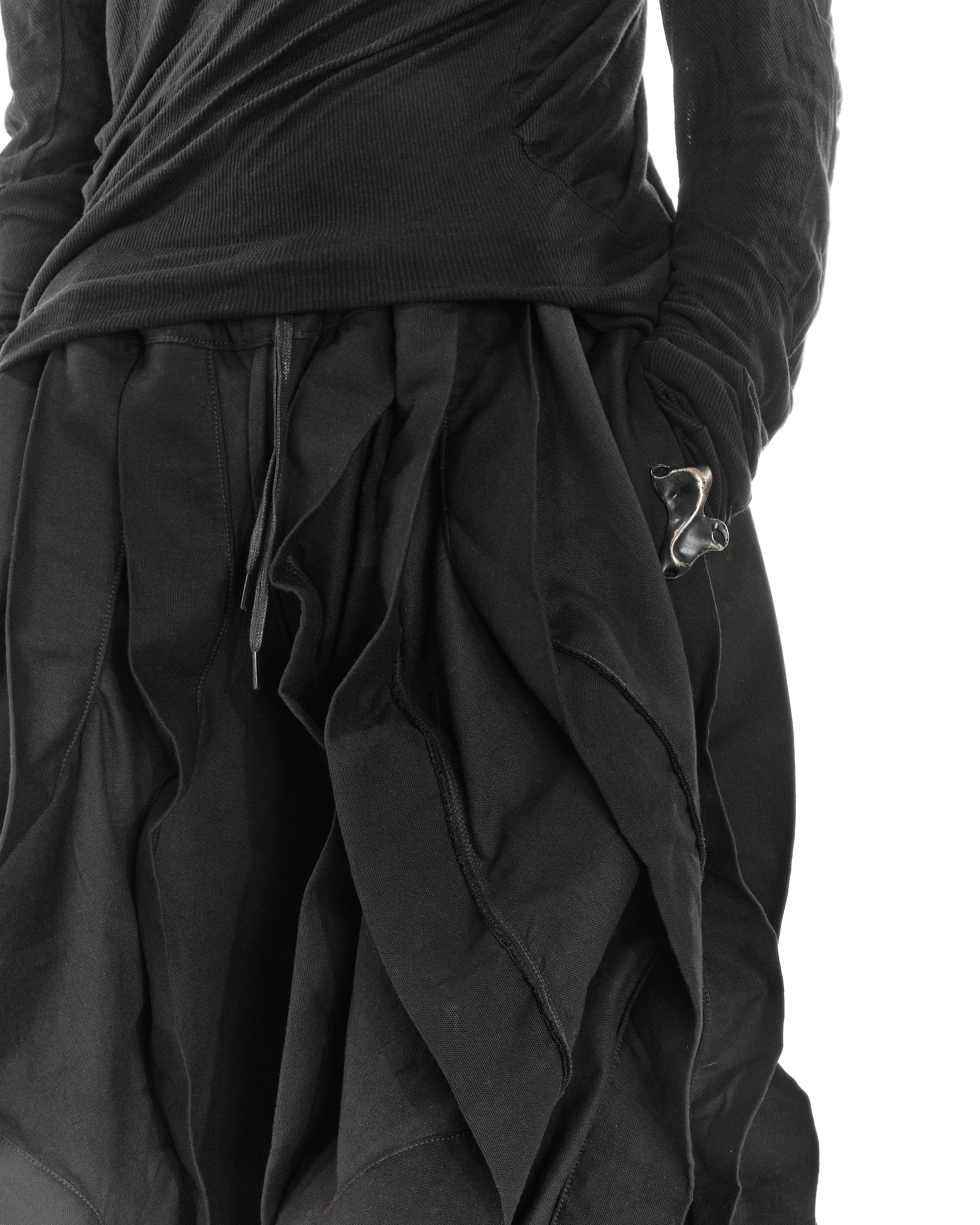 ALL BLACK REVERSIBLE POST HUMAN PANTS