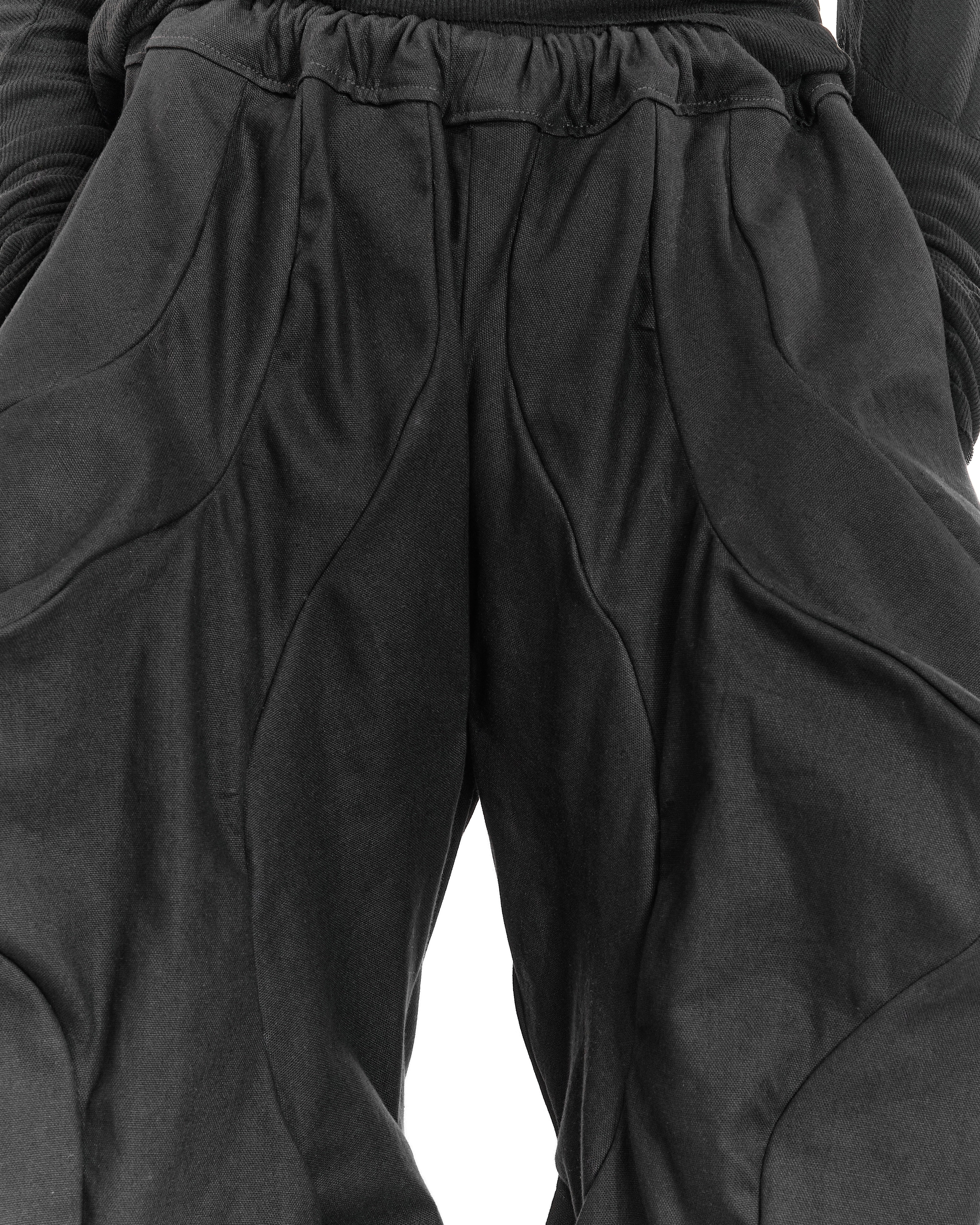 ALL BLACK REVERSIBLE POST HUMAN PANTS