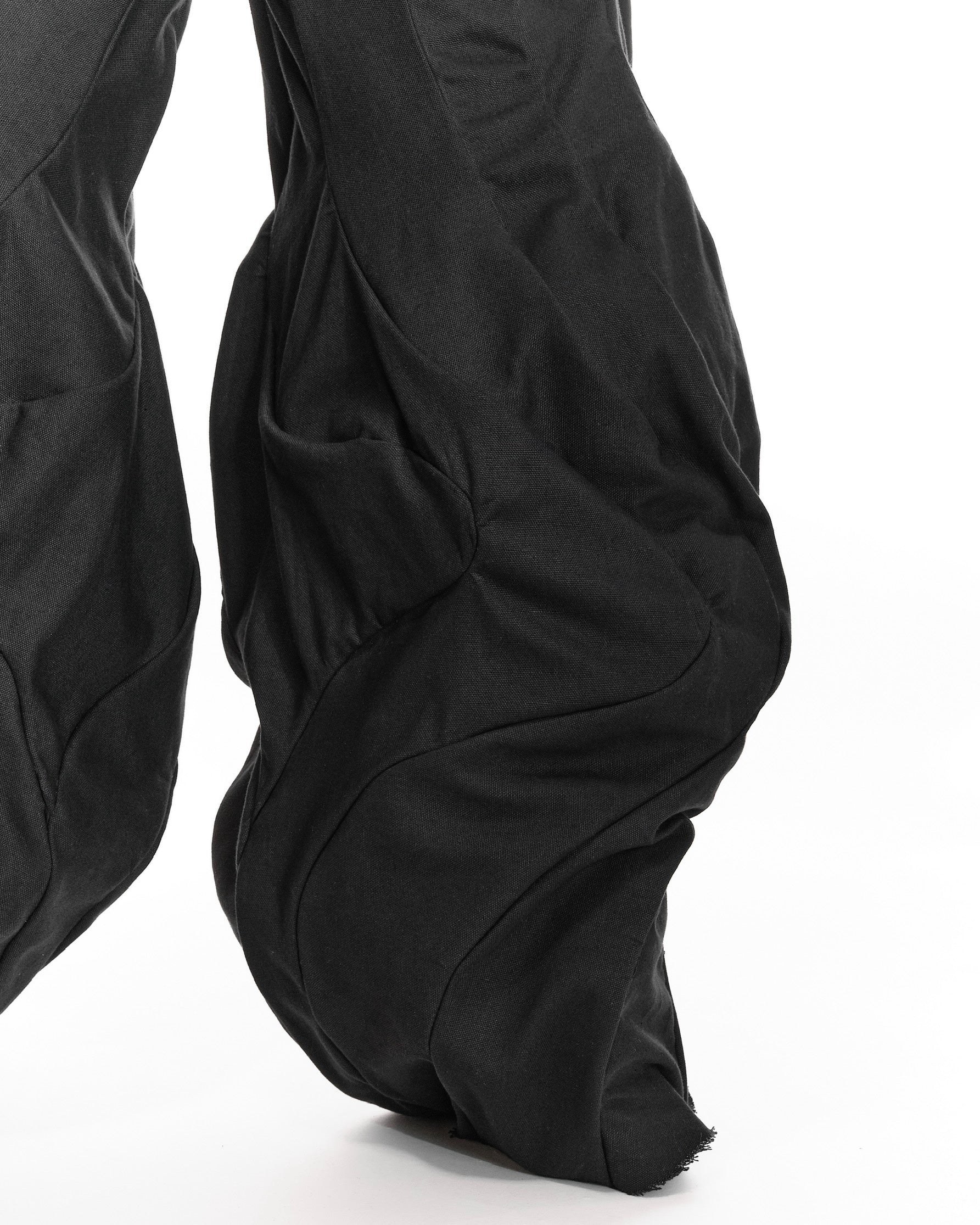 ALL BLACK REVERSIBLE POST HUMAN PANTS