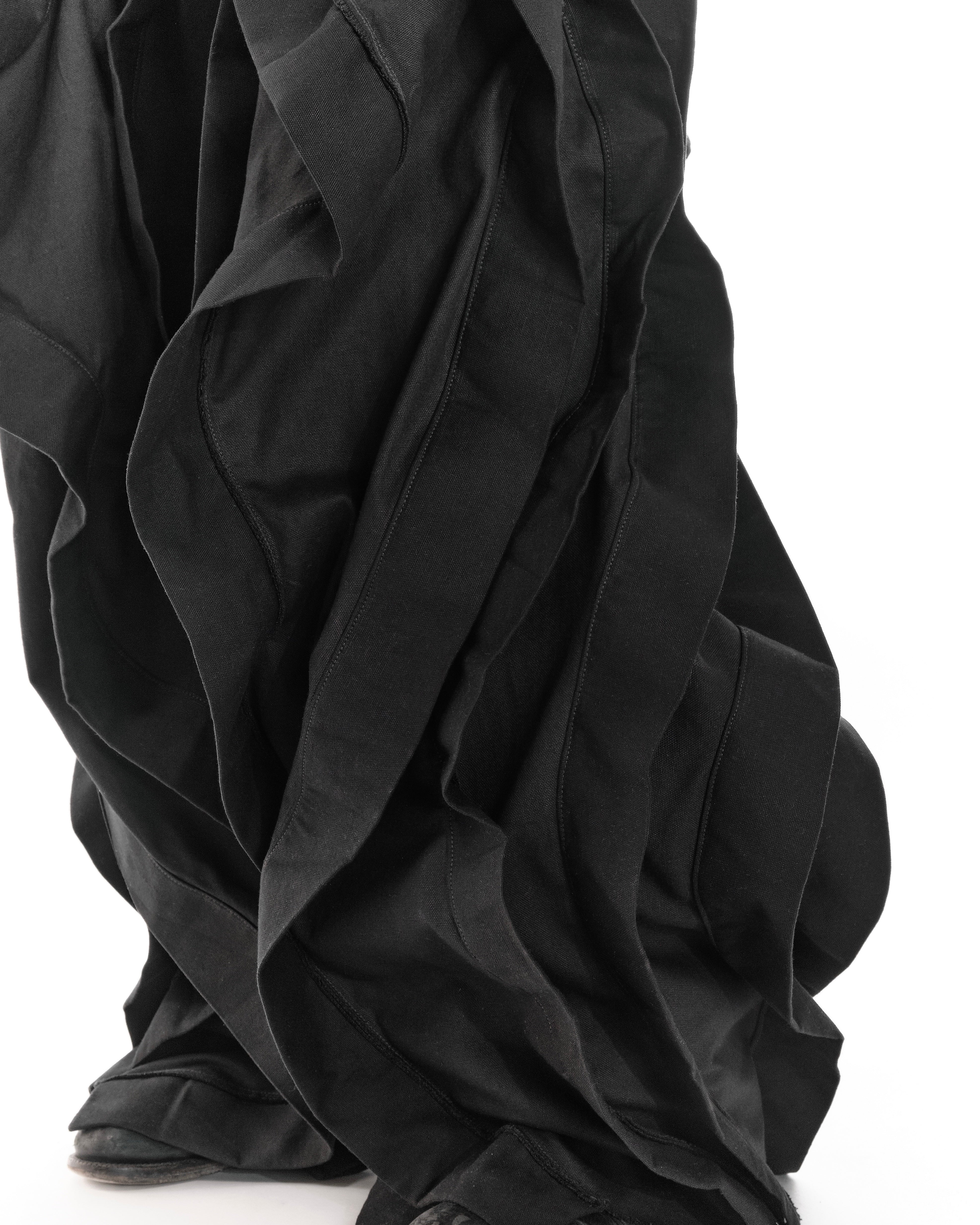 ALL BLACK REVERSIBLE POST HUMAN PANTS