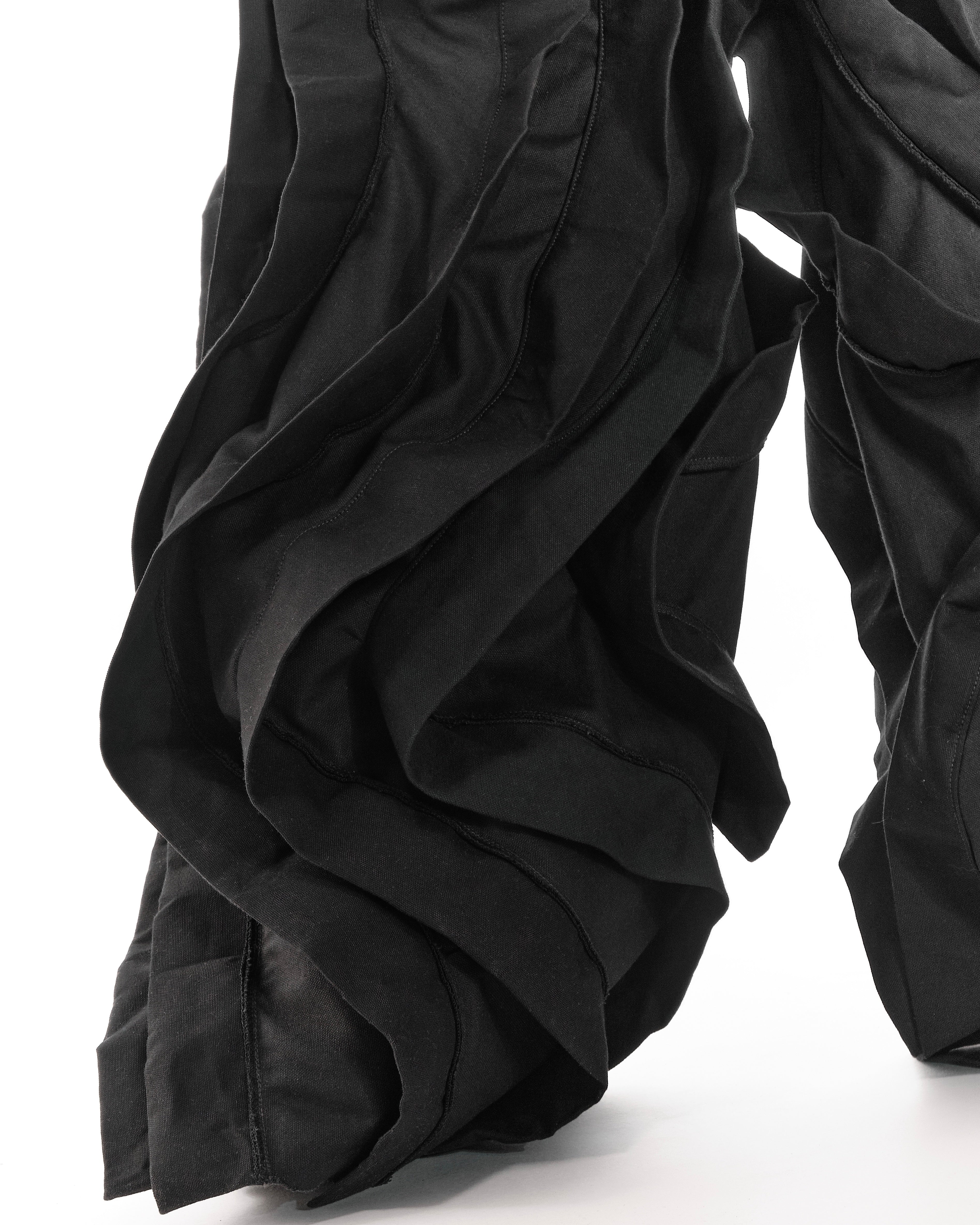 ALL BLACK REVERSIBLE POST HUMAN PANTS