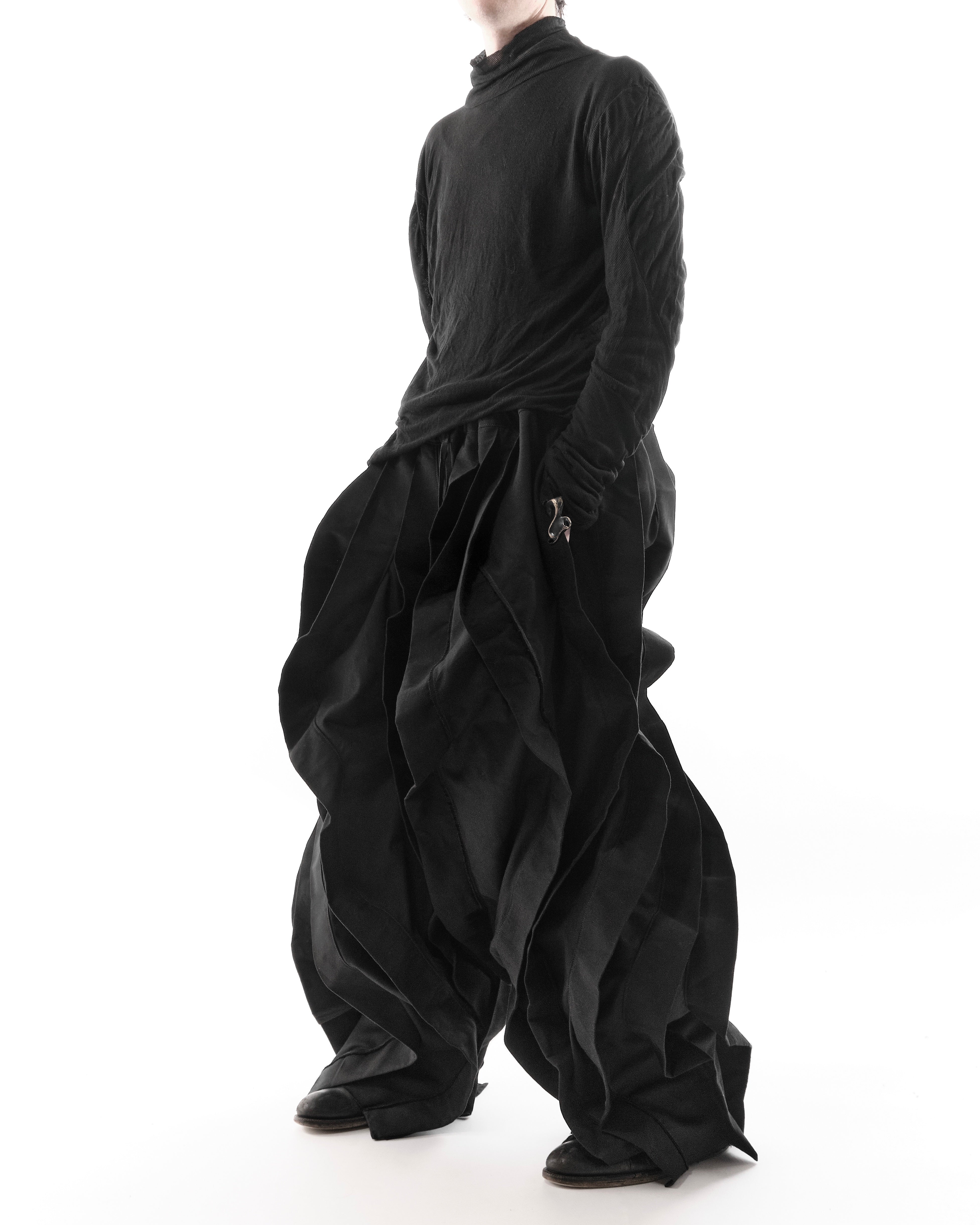 ALL BLACK REVERSIBLE POST HUMAN PANTS