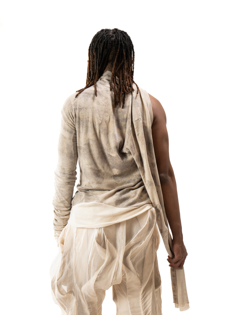 OXIDIZED IRON REVERSIBLE SPLIT TURTLENECK