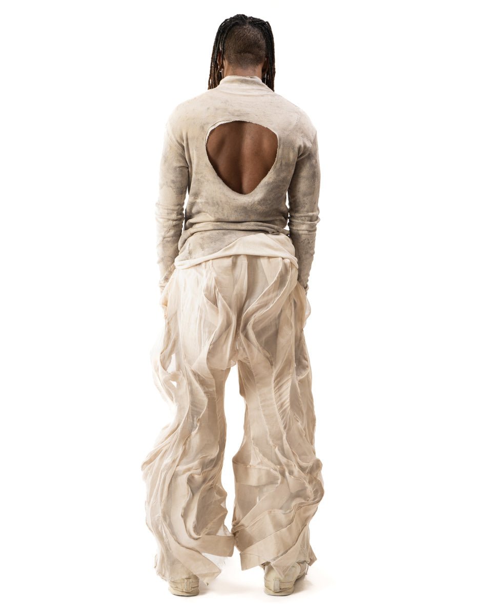 OXIDIZED IRON REVERSIBLE SPLIT TURTLENECK