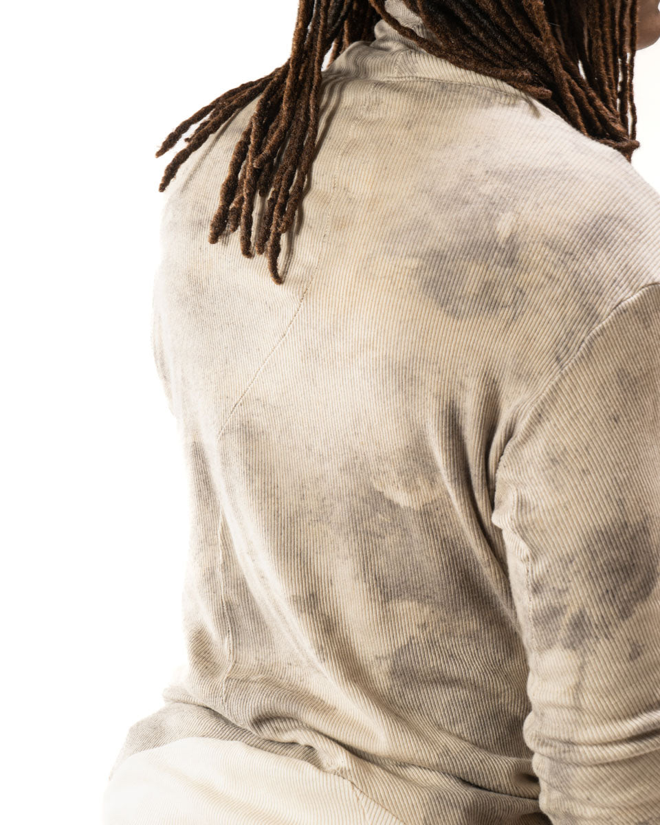 OXIDIZED IRON REVERSIBLE SPLIT TURTLENECK