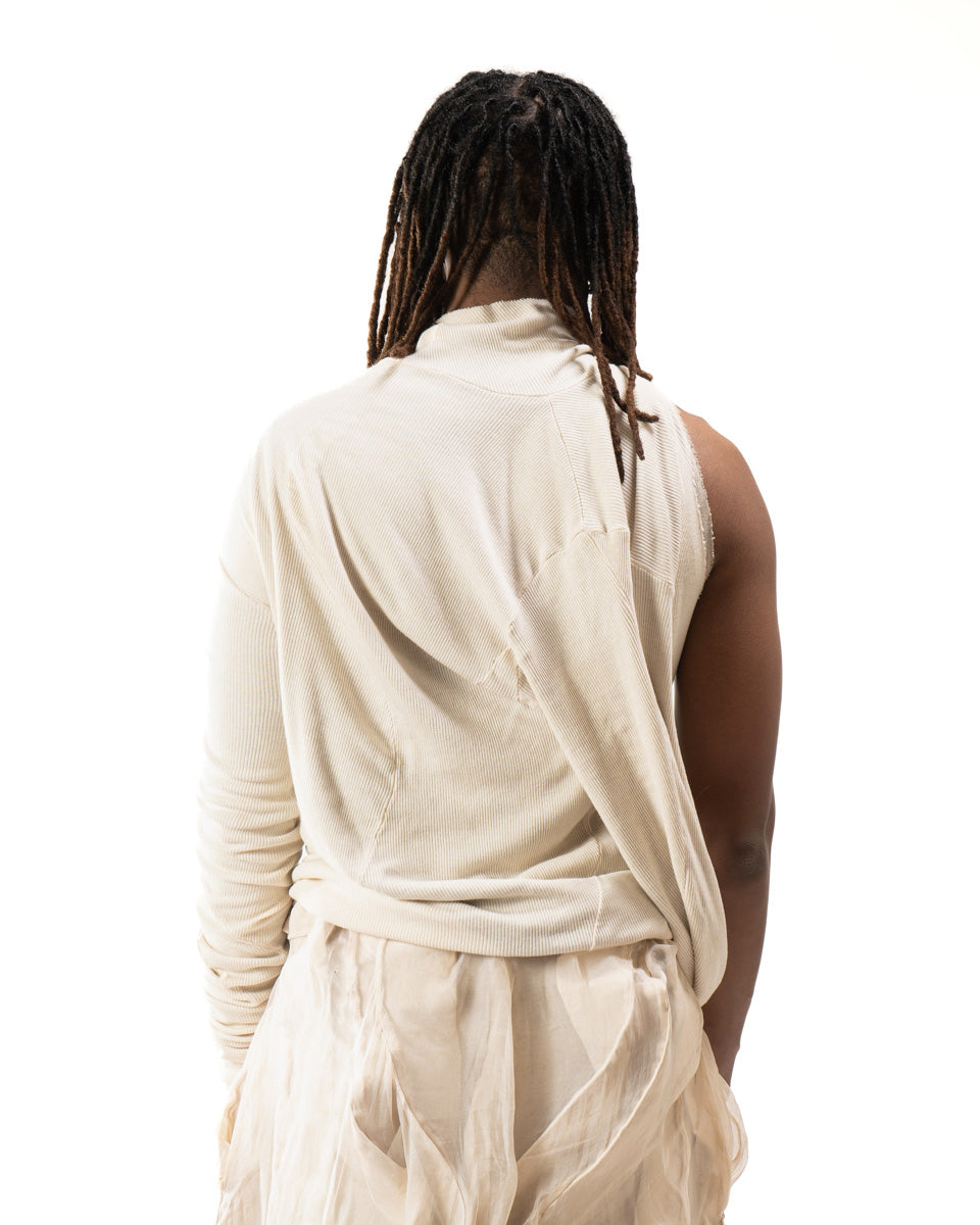 OXIDIZED IRON REVERSIBLE SPLIT TURTLENECK